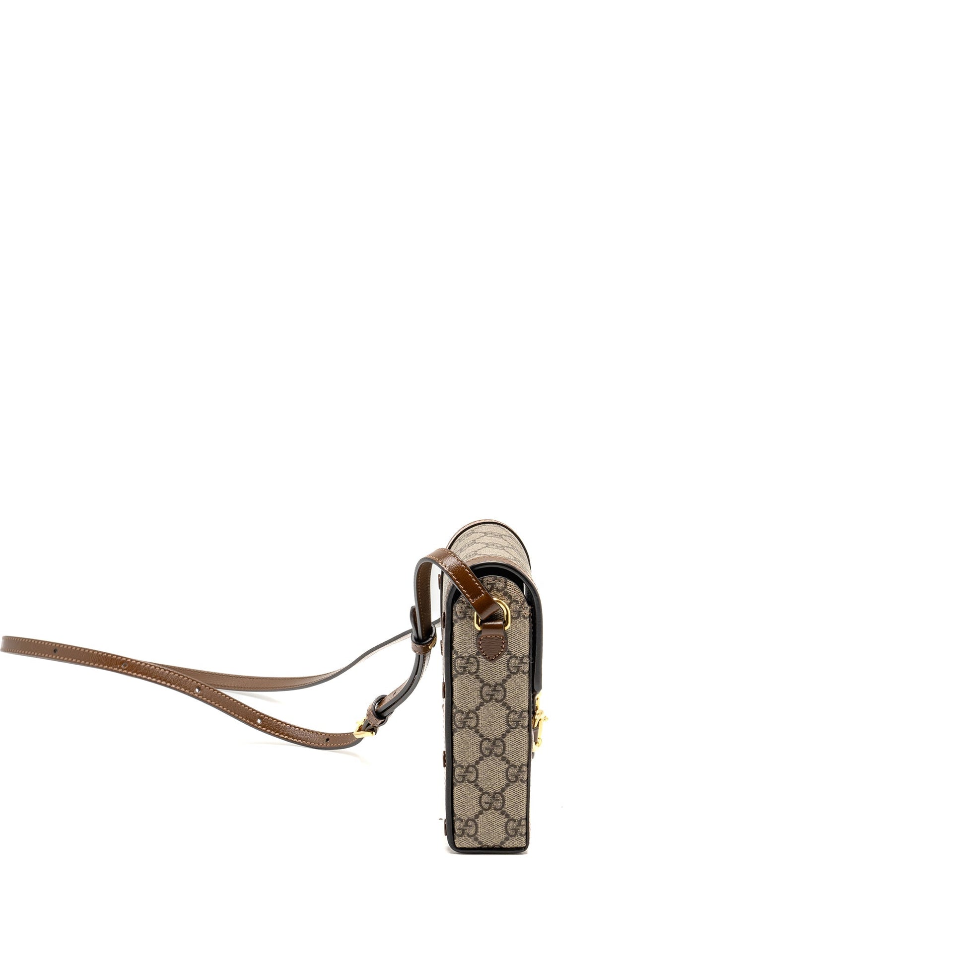 Gucci Horsebit Mini Bag Supreme Multicoloured Canvas Brown Travel Bag