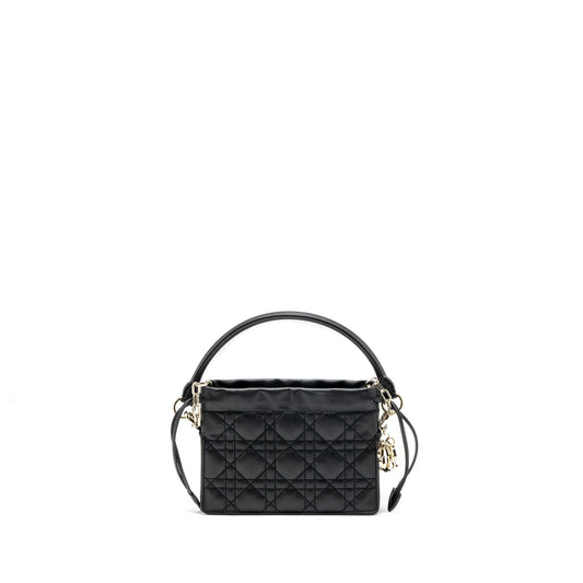 Dior Milly Crossbody Purse Lambskin Handbag Black Crossbody Bag