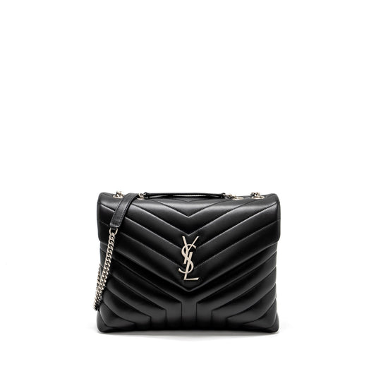 YSL Saint Laurent Saint Laurent Loulou Purse Calfskin Shoulder Bag Black Mini