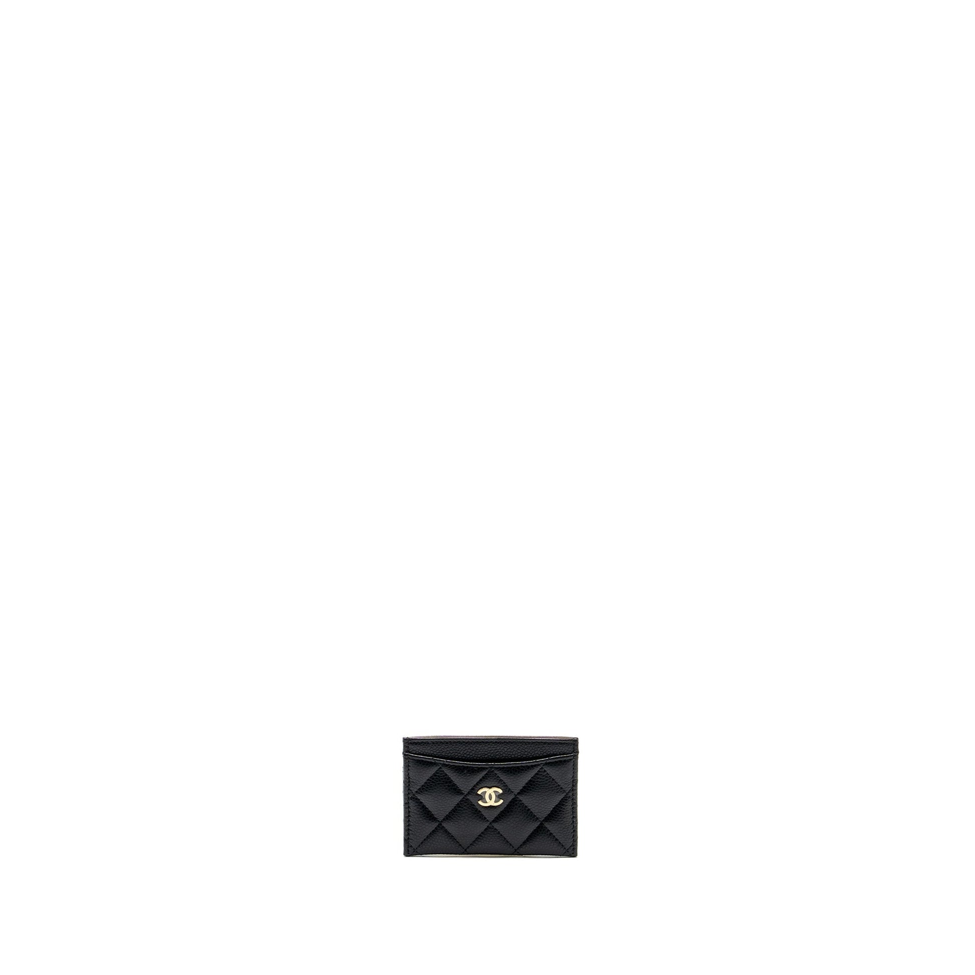Chanel Classic Card Holder caviar GHW microchip Black Wallet Case Microchip 4