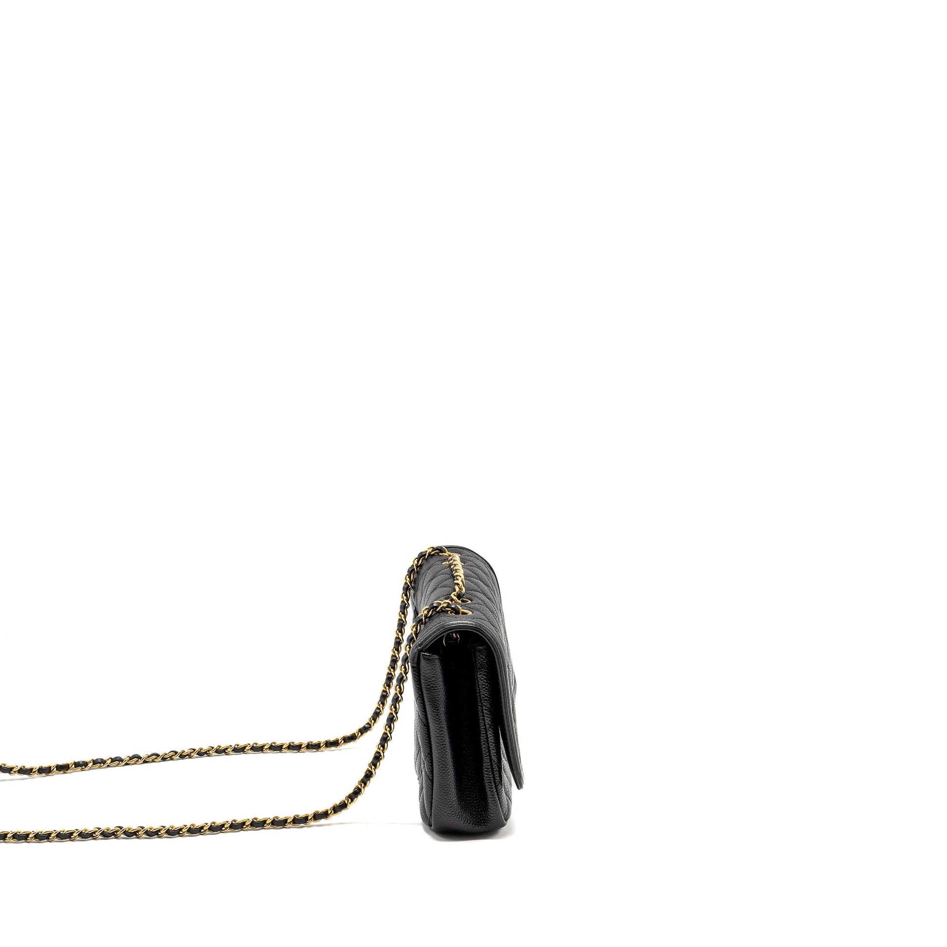 Chanel Filigree Flap Caviar GHW Black Shoulder Bag