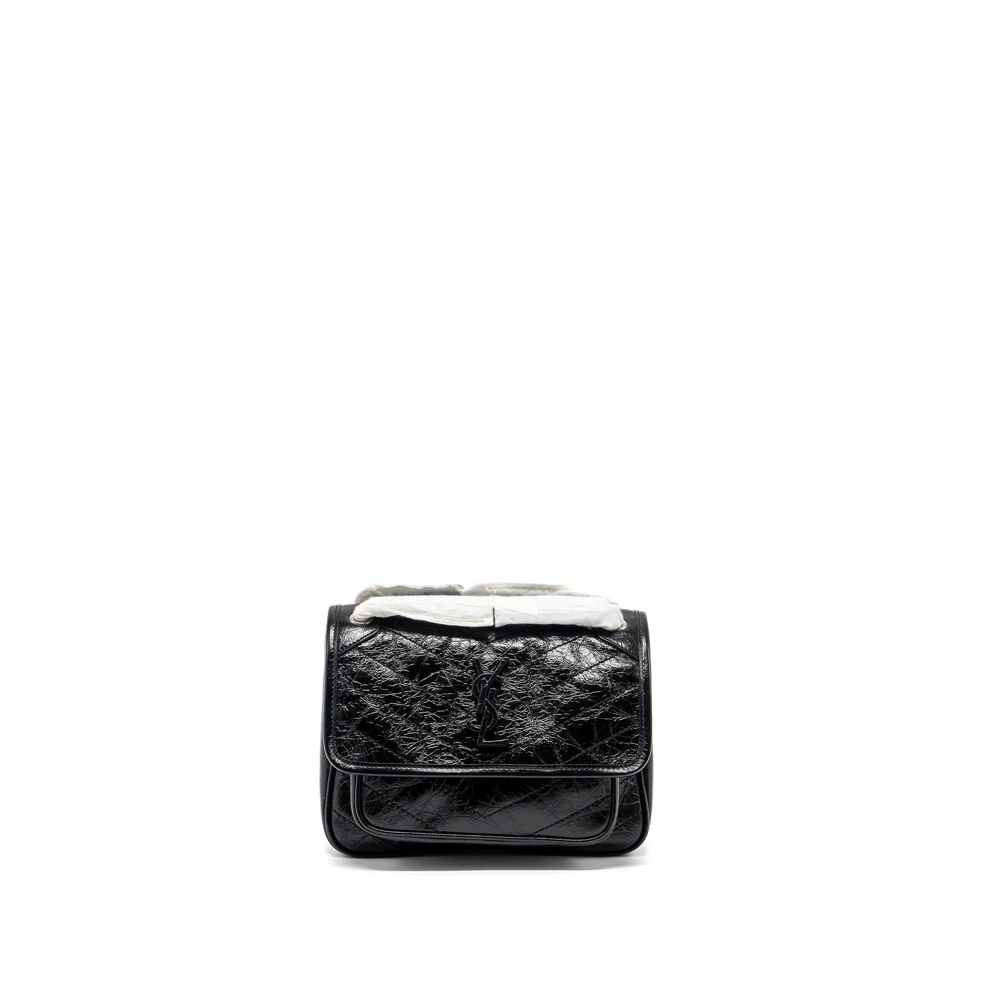 YSL Saint Laurent Saint Laurent Niki Baby Travel Bag Leather Black