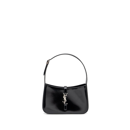 YSL Saint Laurent Saint Laurent Le Shiny Calfskin Travel Bag Black