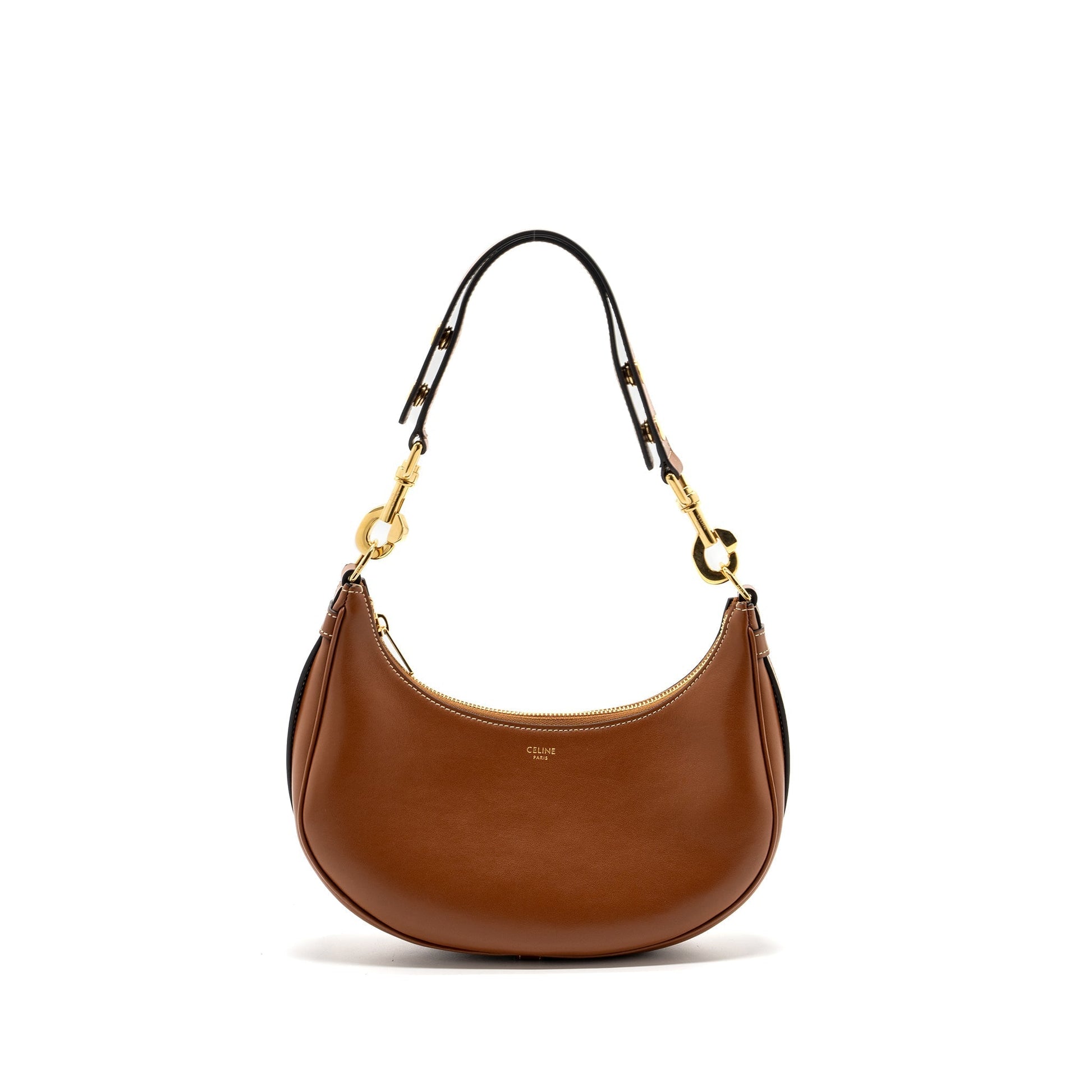 Celine Ava Strap Purse Smooth Calfskin Handbag Tan Medium Travel Bag