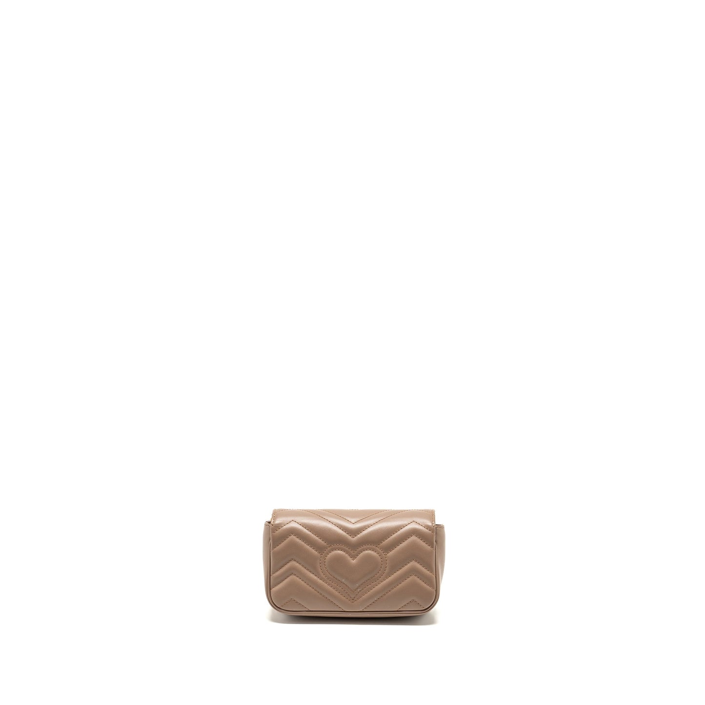 Gucci Marmont Super Bag Calfskin Beige Mini Travel Bag