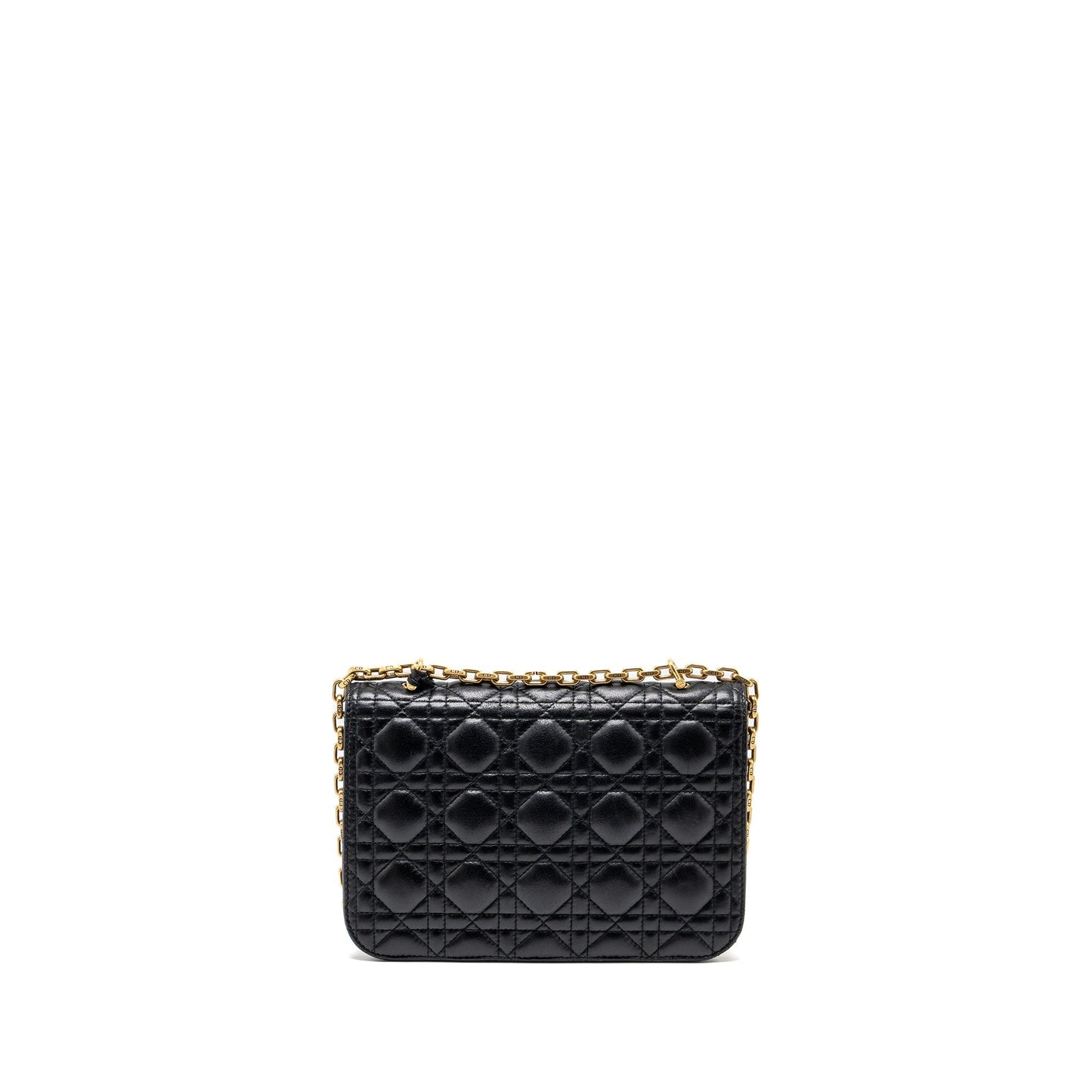 Dior Addict Purse Lambskin Handbag Black Flap Travel Bag