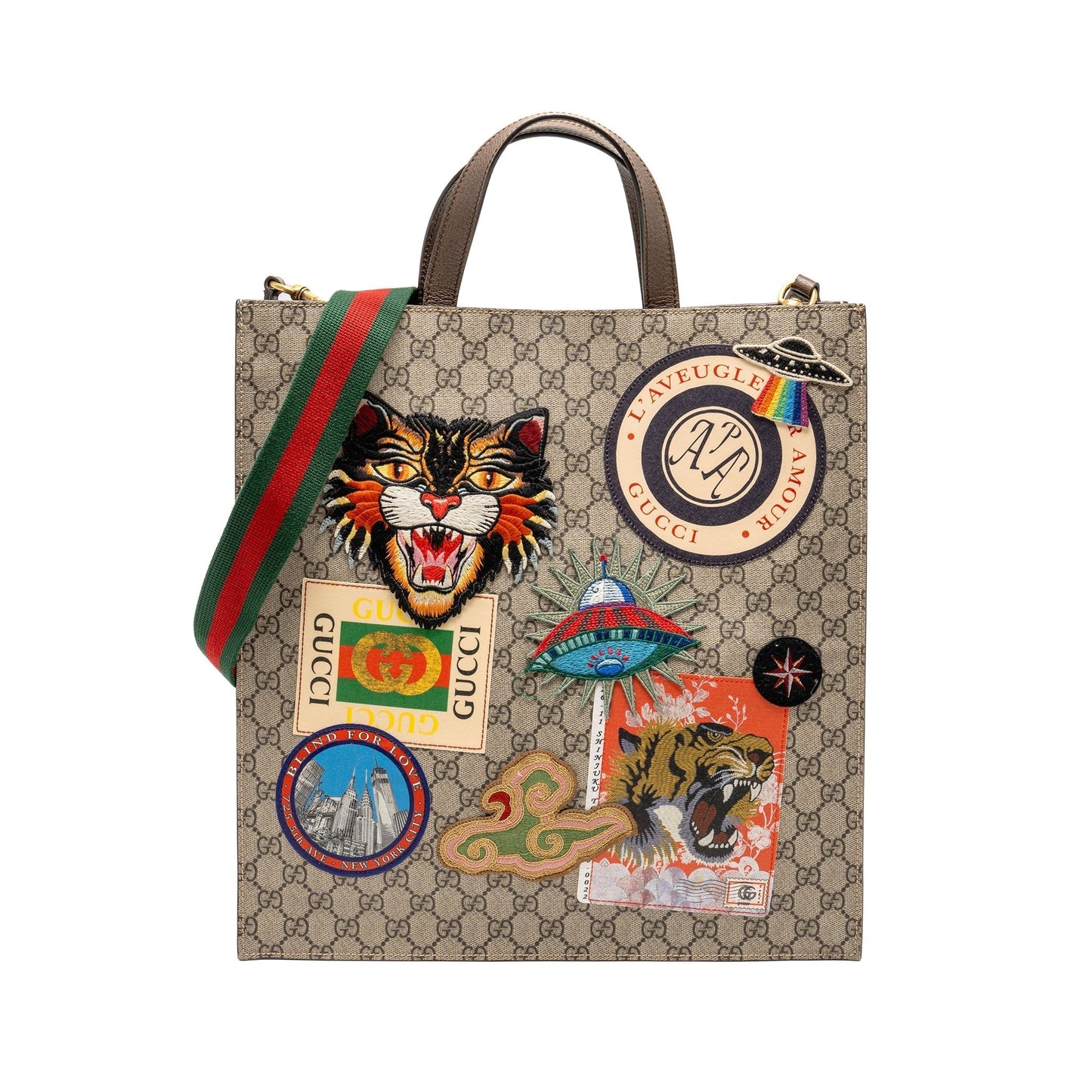 Gucci Soft Tote Bag Supreme Canvas
