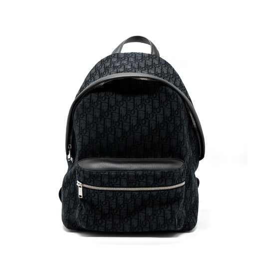Dior Rider Backpack Oblique Jacquard Handbag Black