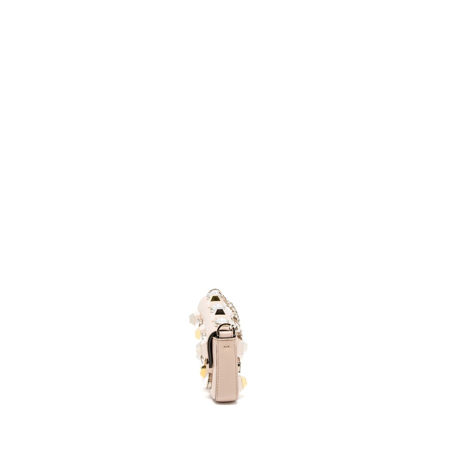 Fendi Clutch With Light Lambskin Pink Mini Clutch Bag