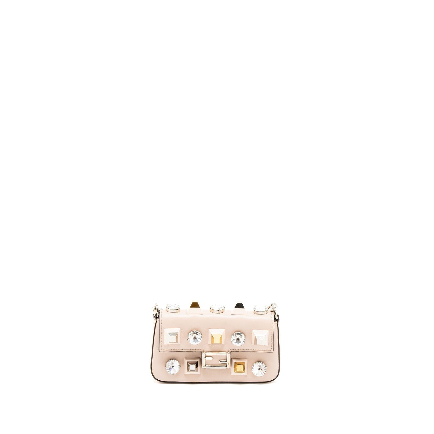 Fendi Clutch With Light Lambskin Pink Mini Clutch Bag