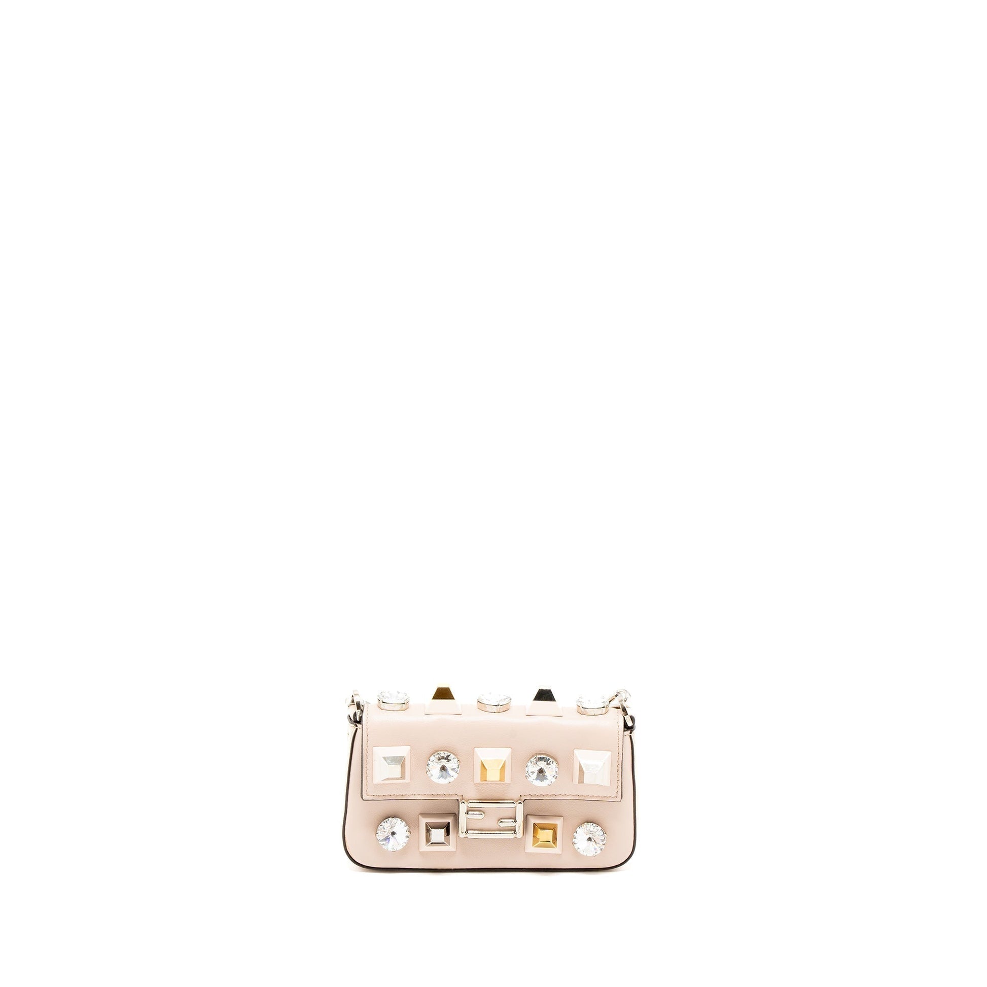 Fendi Clutch With Light Lambskin Pink Mini Clutch Bag