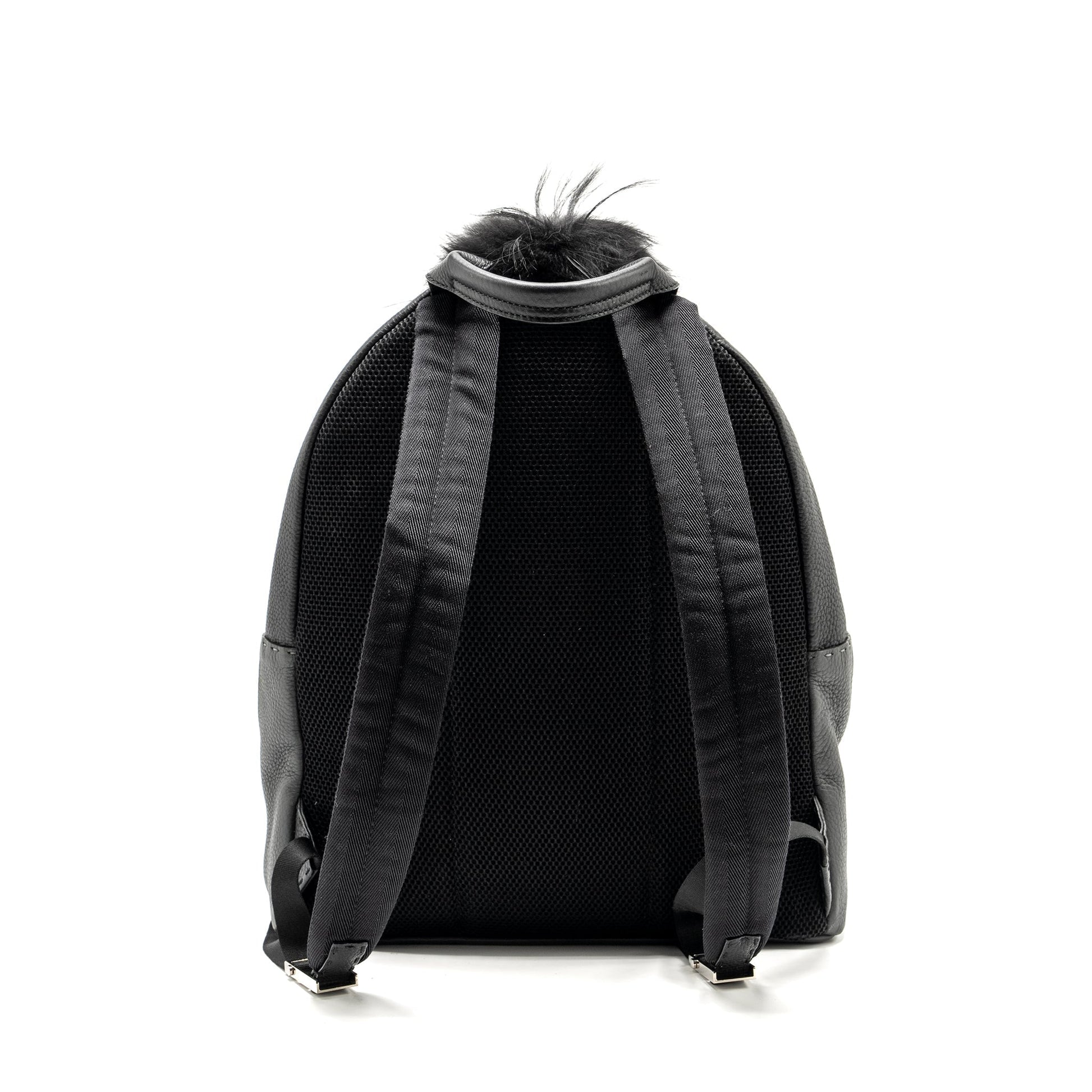 Fendi Backpack Calfskin Fur Crocodile Multicolor Large
