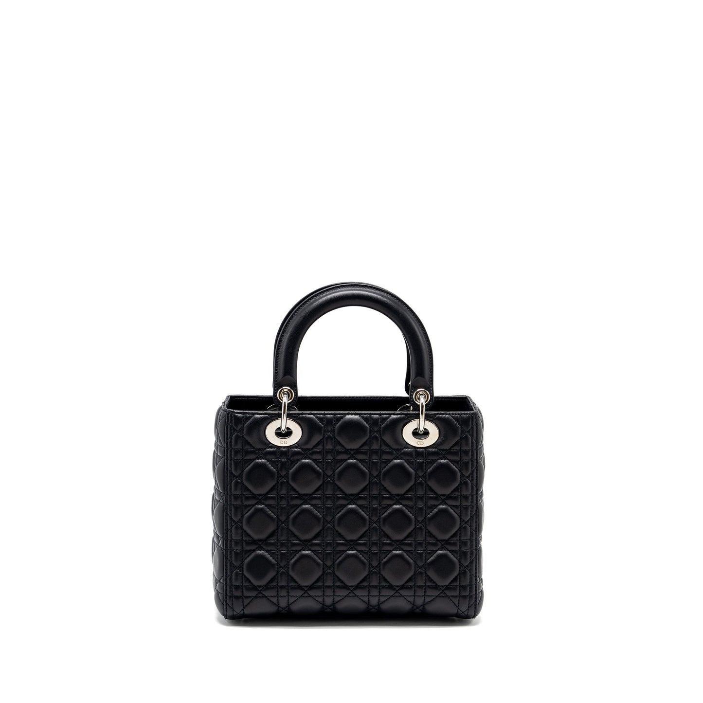 Dior Lady Lambskin Dark Handbag Blue Medium Travel Bag