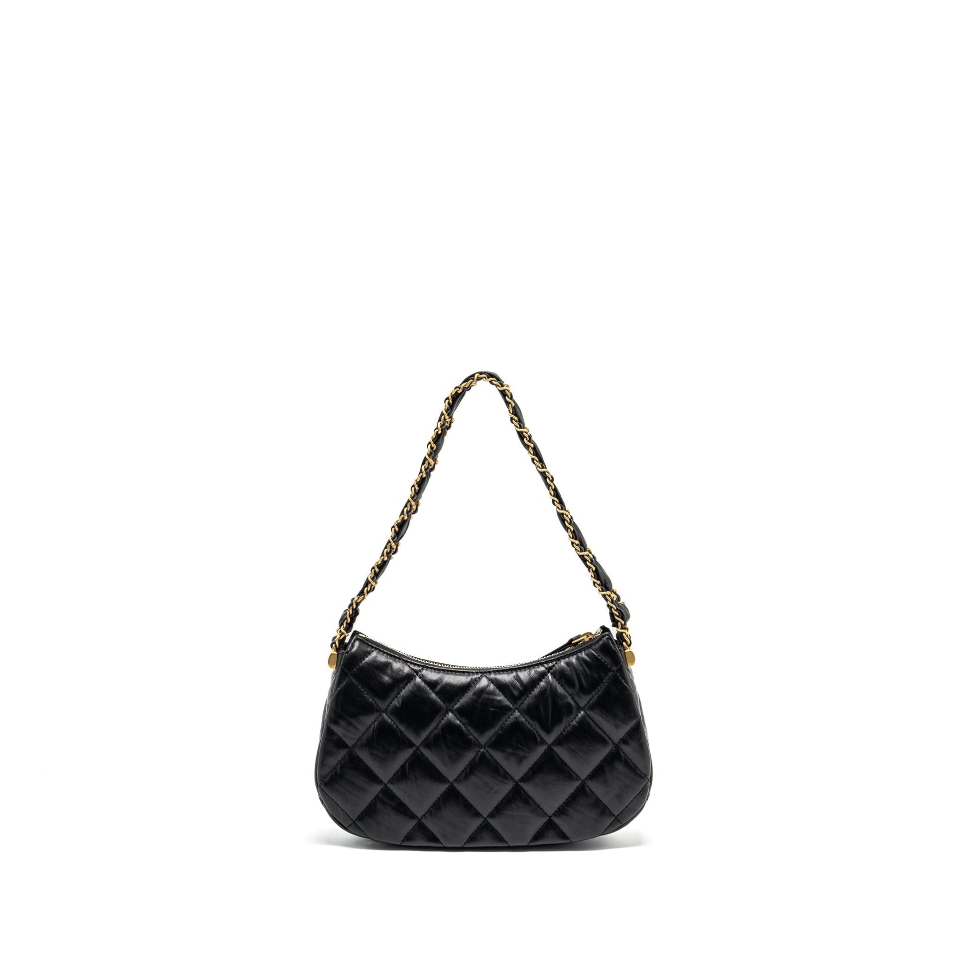 Chanel 23k 19 Hobo Calfskin GHW microchip Black Shoulder Bag
