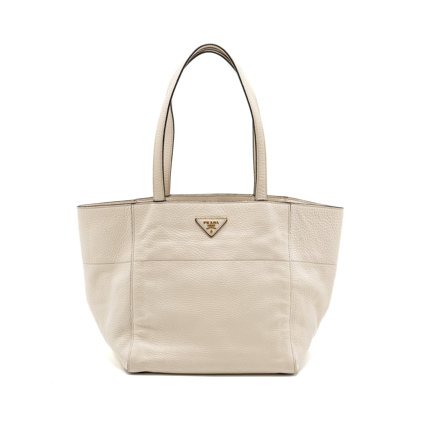 Prada Tote Purse Calfskin Handbag White Tote Bag