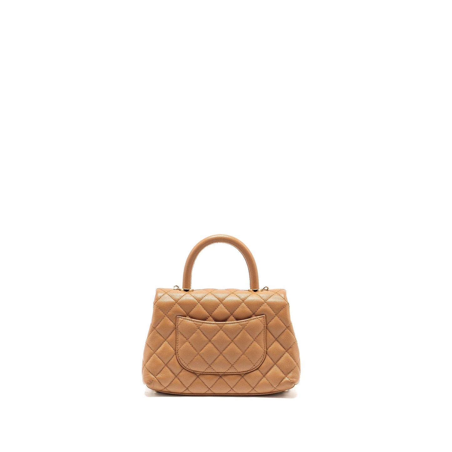 Chanel 21P Coco Handle Caviar caramel LGHW Small Handbag Lghw 1