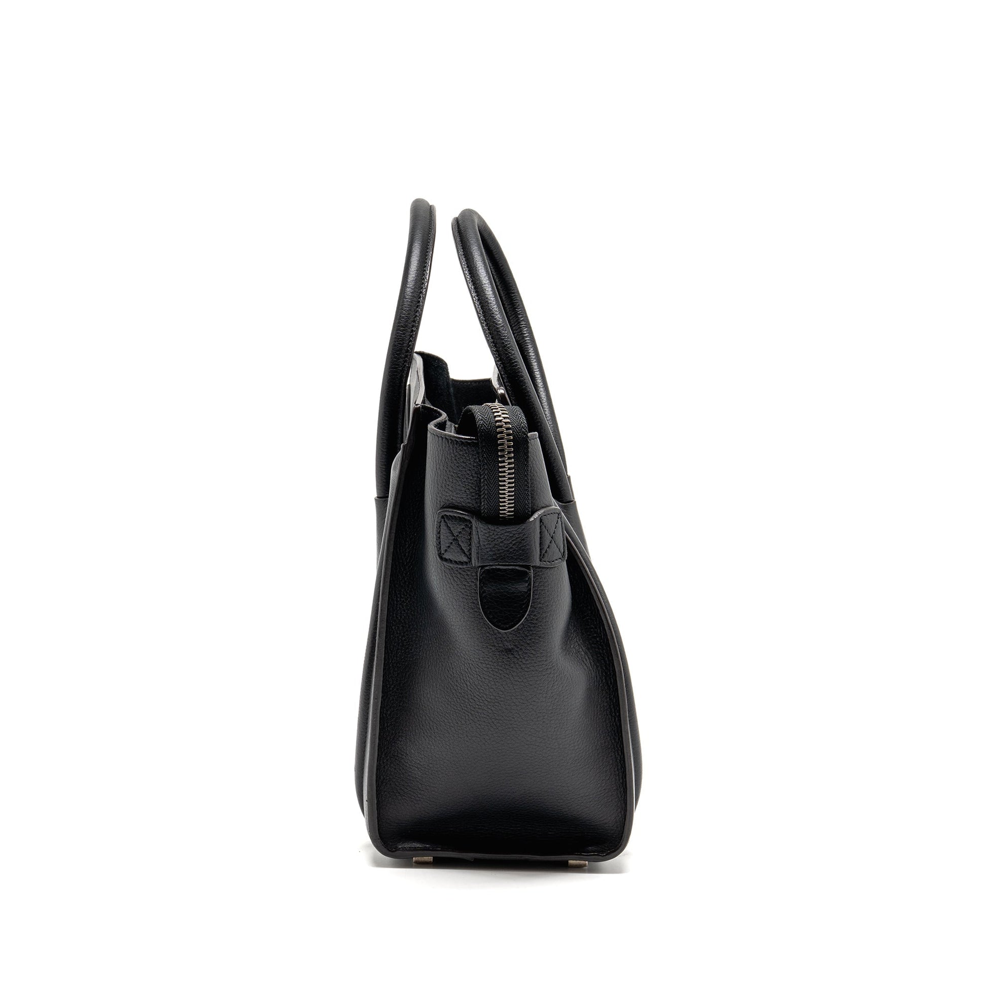 Celine Micro Luggage Purse Calfskin Handbag Black Travel Bag