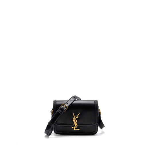 YSL Saint Laurent Saint Laurent Solferino Satchel Crossbody Purse Box Black Small Crossbody Bag
