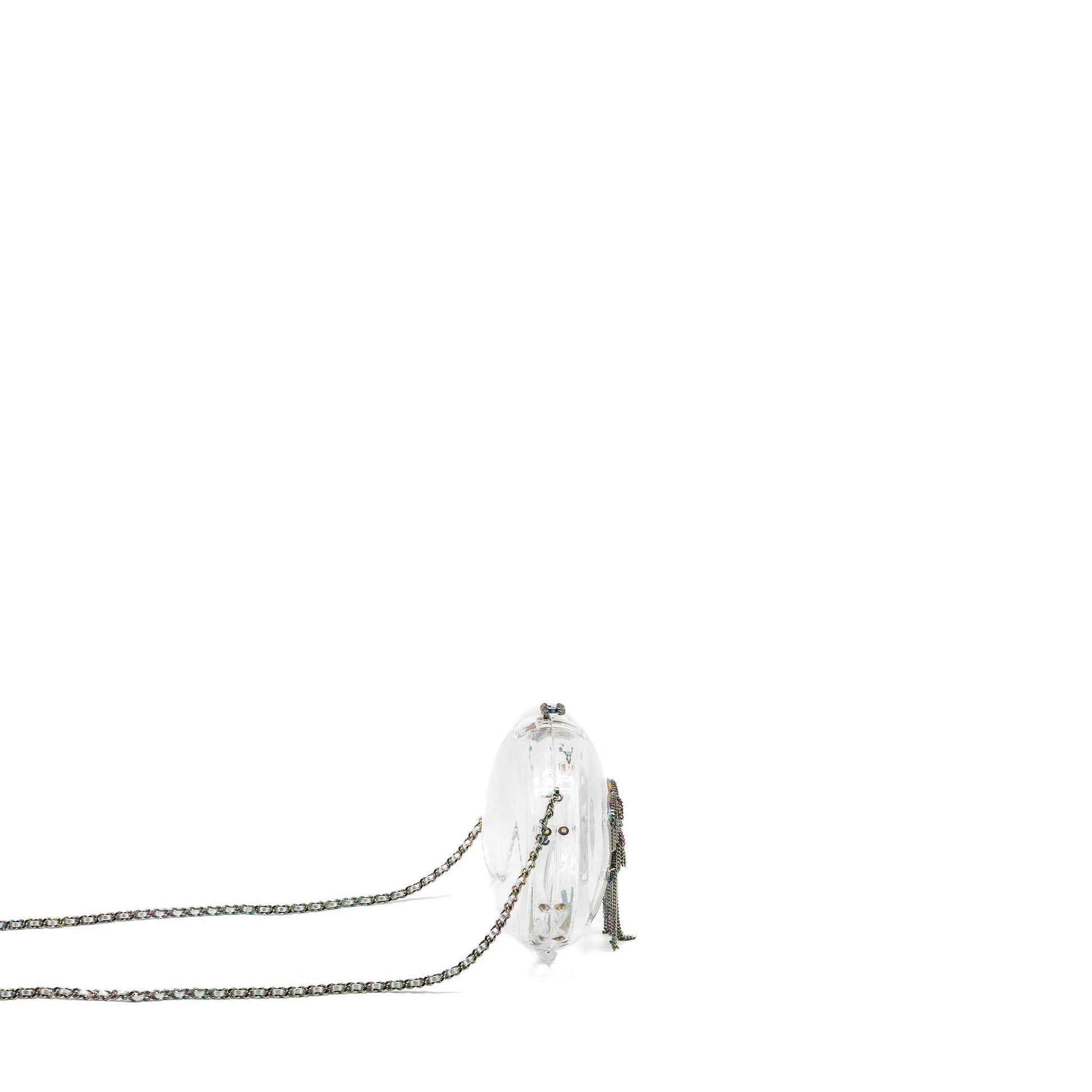 Chanel 18s Evening Detail Chains Embellished Acrylic Multicolour Handbag