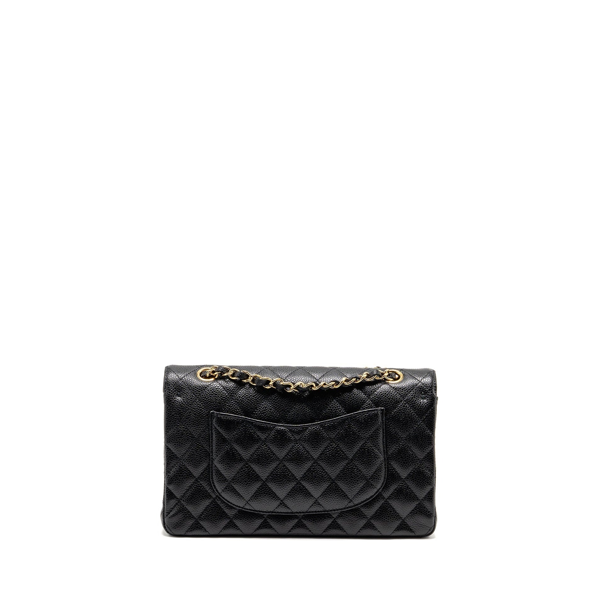 Chanel Classic Double Flap caviar GHW Black Shoulder Bag Ghw 29