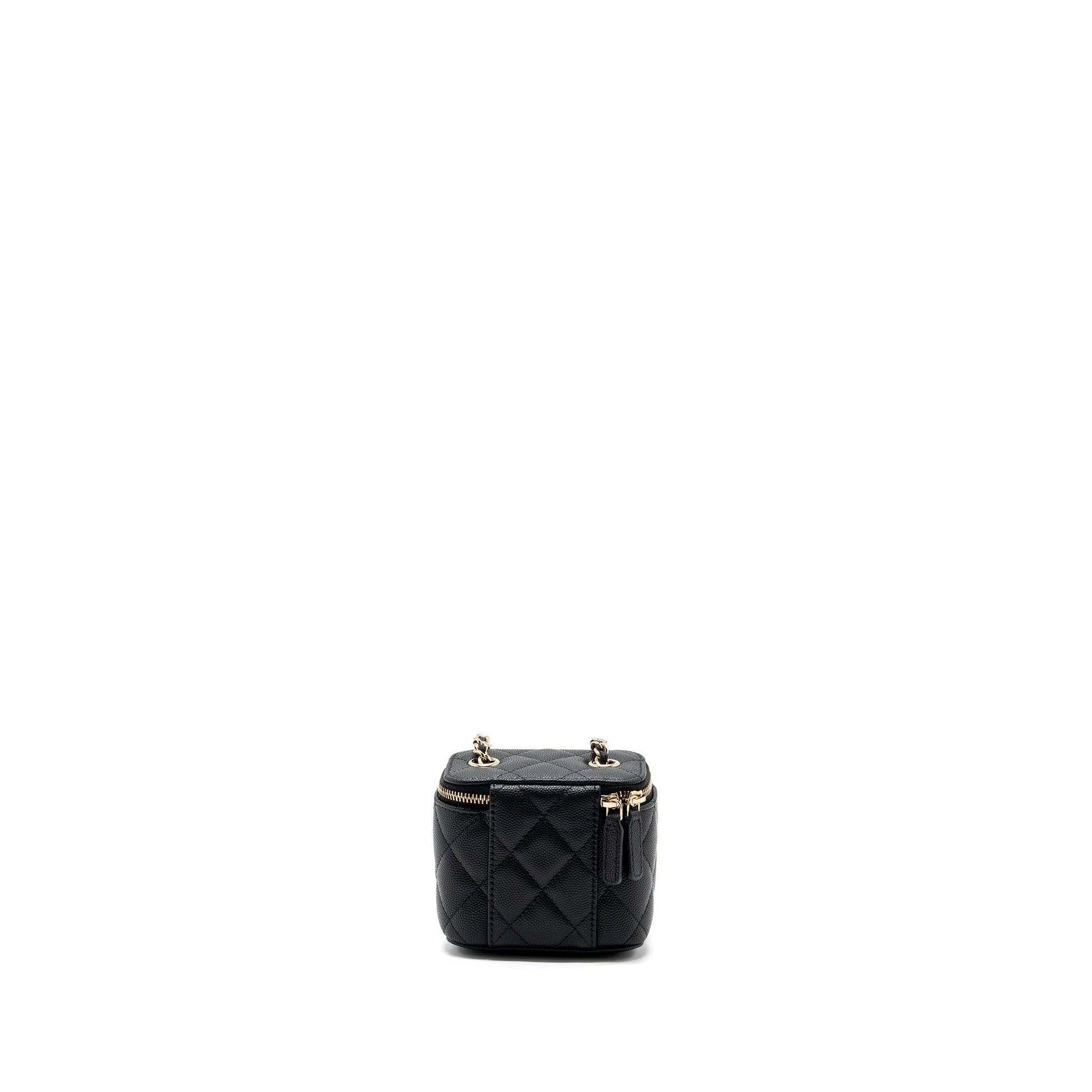 Chanel Vanity Caviar LGHW Black Mini Bag 7