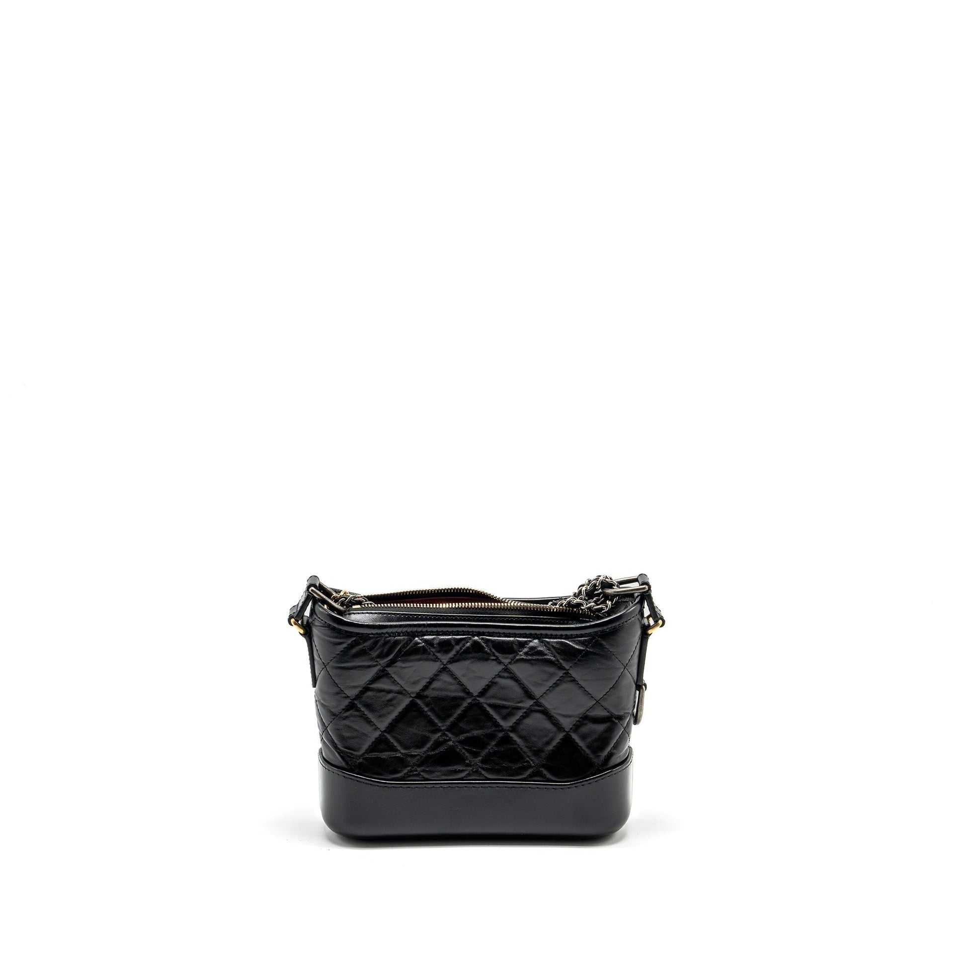 Chanel Gabrielle Hobo Aged Calfskin Hardware Multicolour Black Small Shoulder Bag 5
