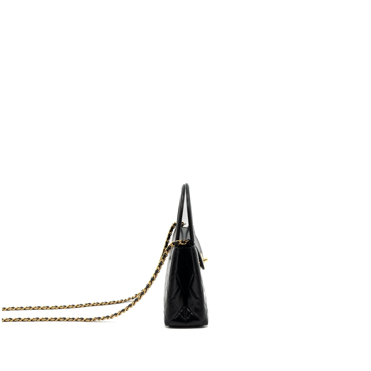 Chanel 23K kelly calfskin GHW microchip Black Handbag