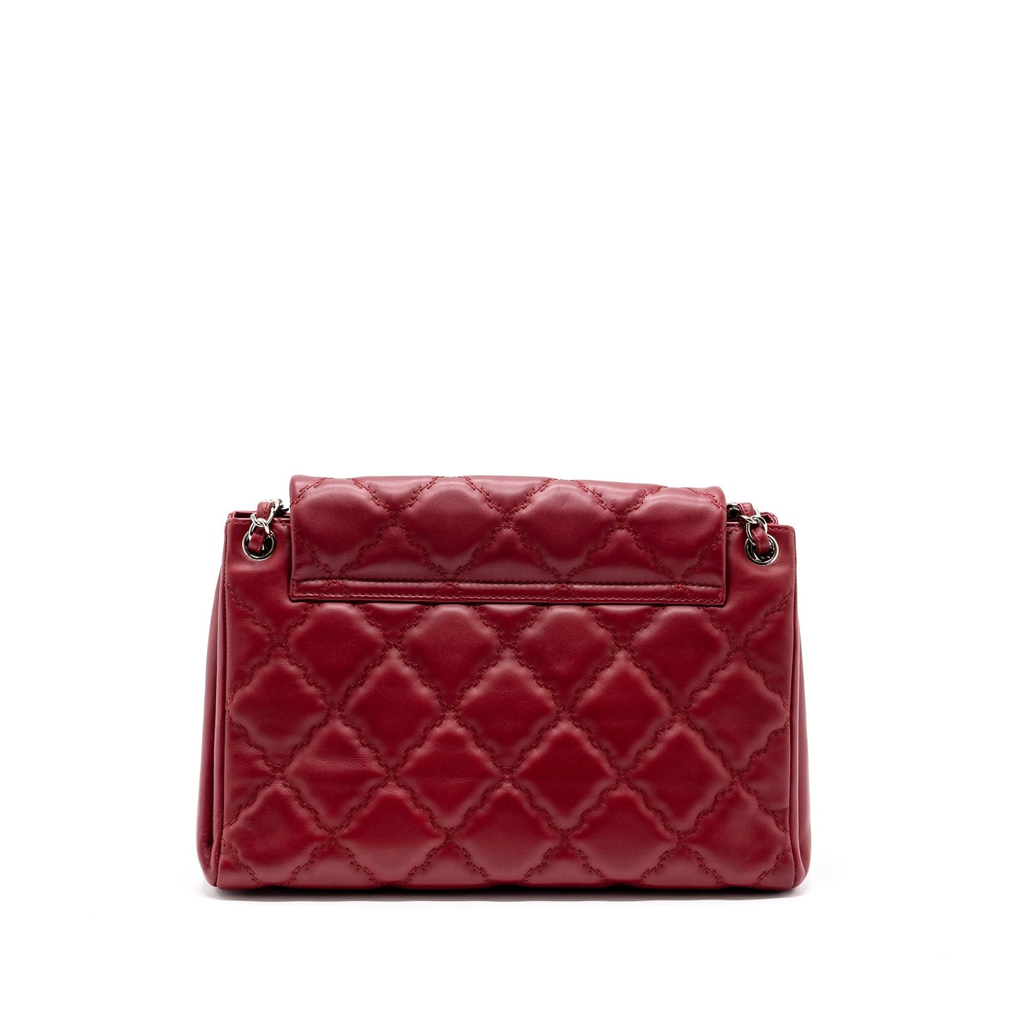 Chanel Hampton Calfskin SHW Red Tote Bag
