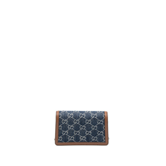 Gucci Super Dionysus Supreme Calfskin Shw Handbag Denim Mini Travel Bag
