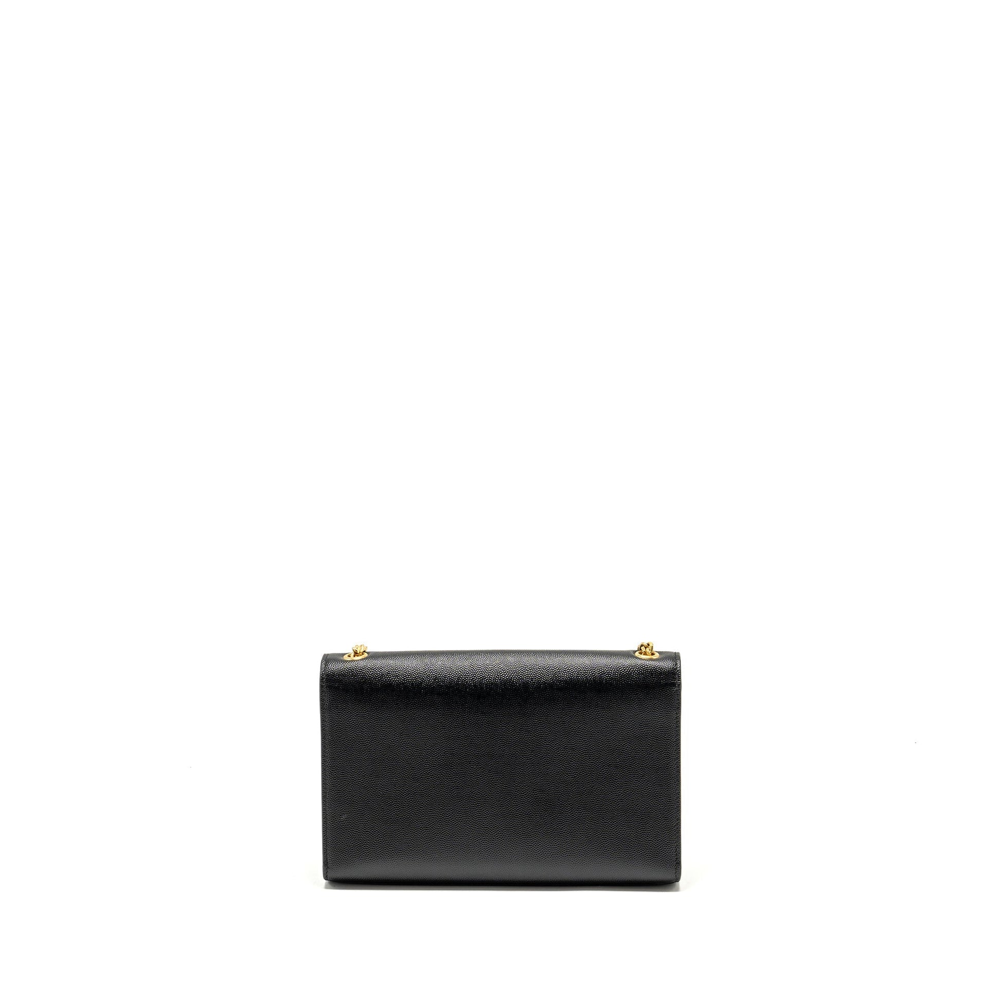 YSL Saint Laurent YSL Saint Kate Purse Grained Calfskin Travel Black Medium Travel Bag