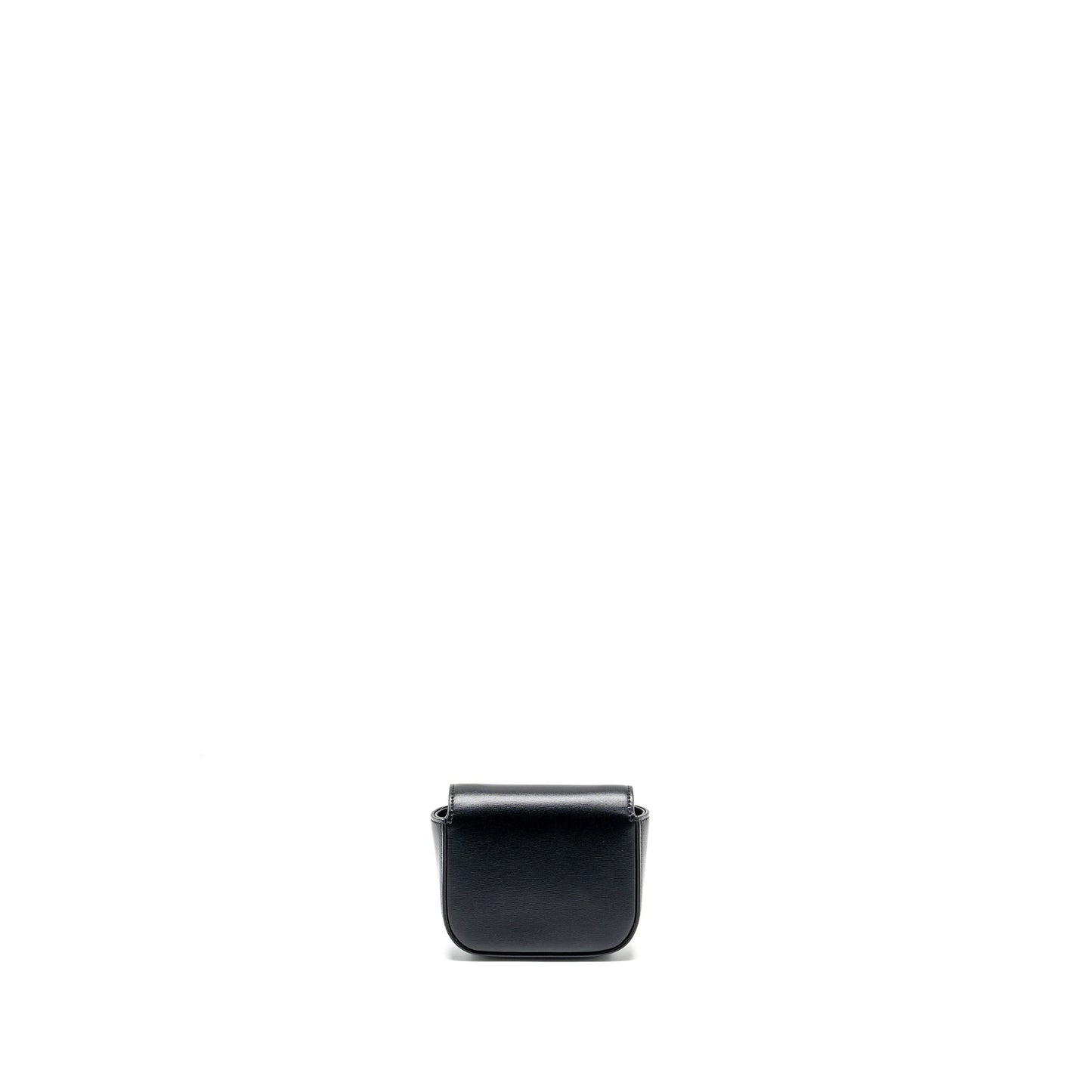 Celine Triomphe Shiny Calfskin Handbag Black Mini Travel Bag