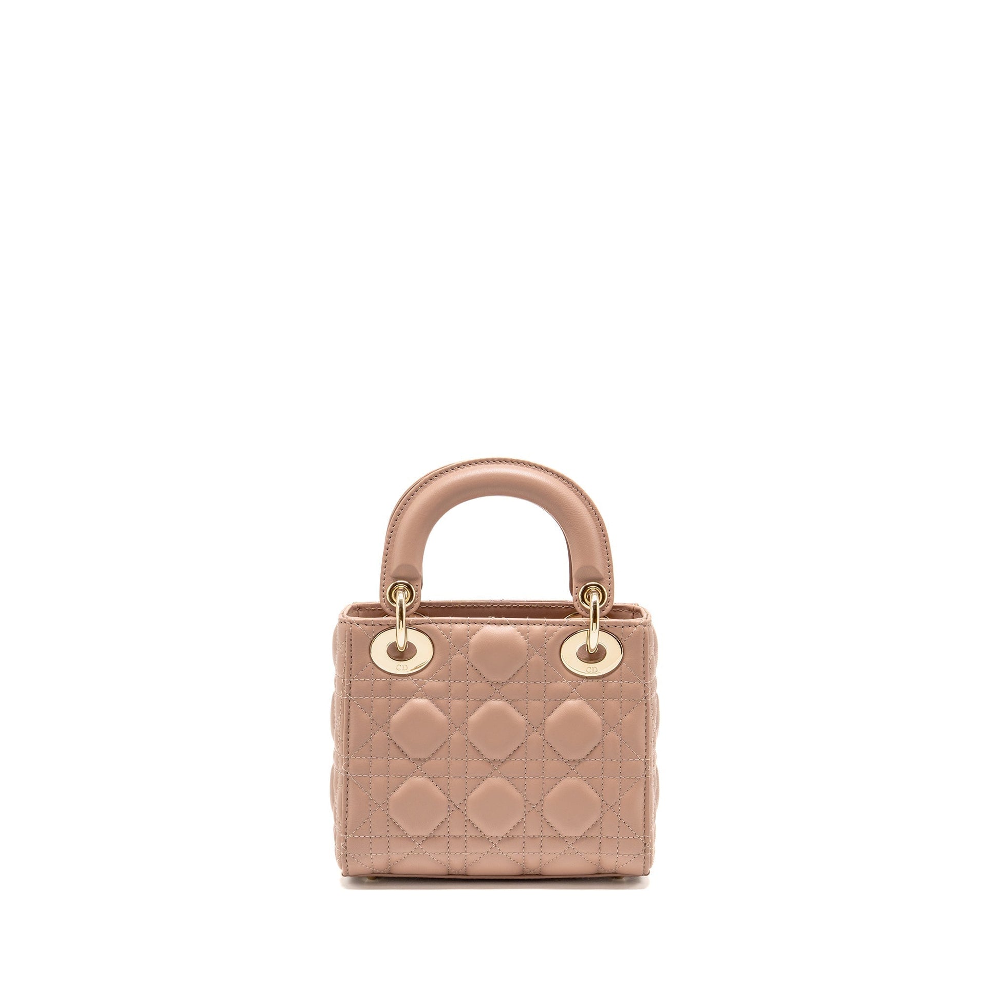 Dior Lady Lambskin Blush Handbag Mini Travel Bag
