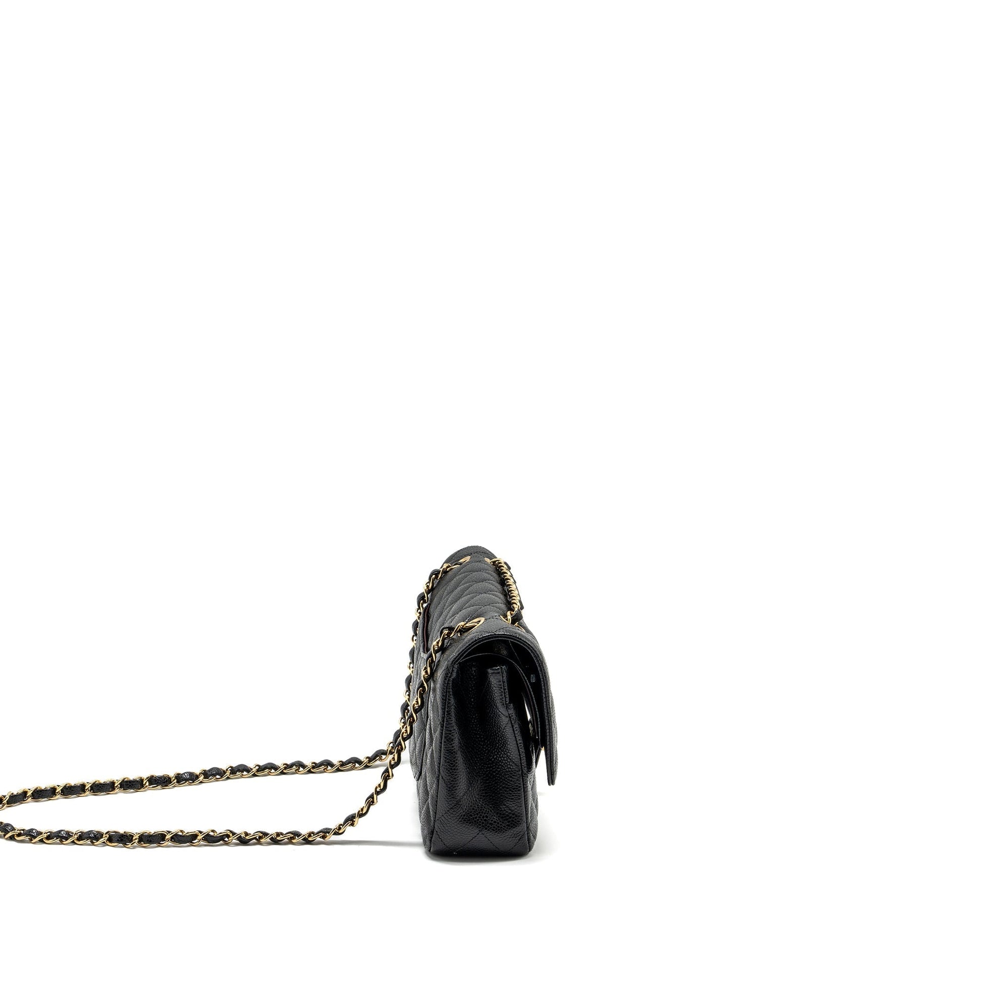 Chanel Classic double flap caviar GHW Black Shoulder Bag Ghw 23