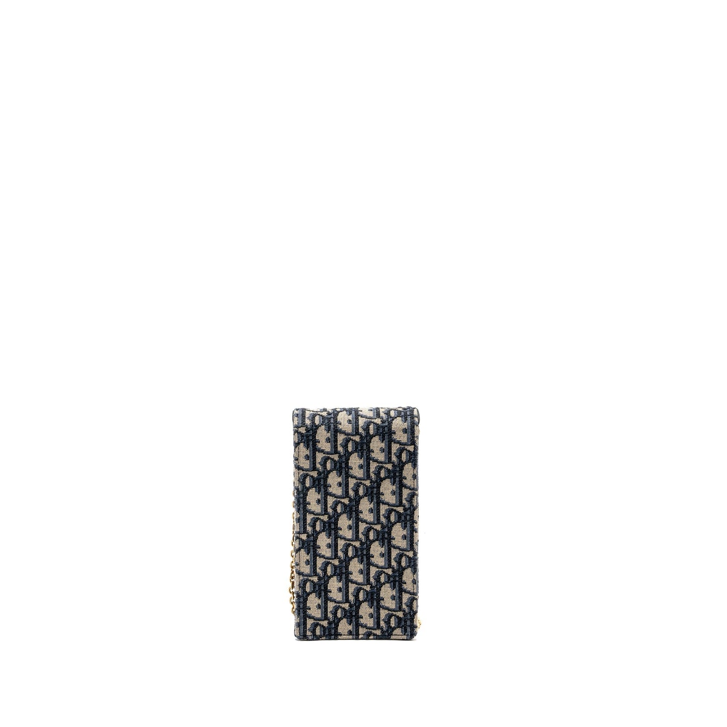 Dior Saddle Phone Pouch Oblique Jacquard Handbag Blue Travel Bag