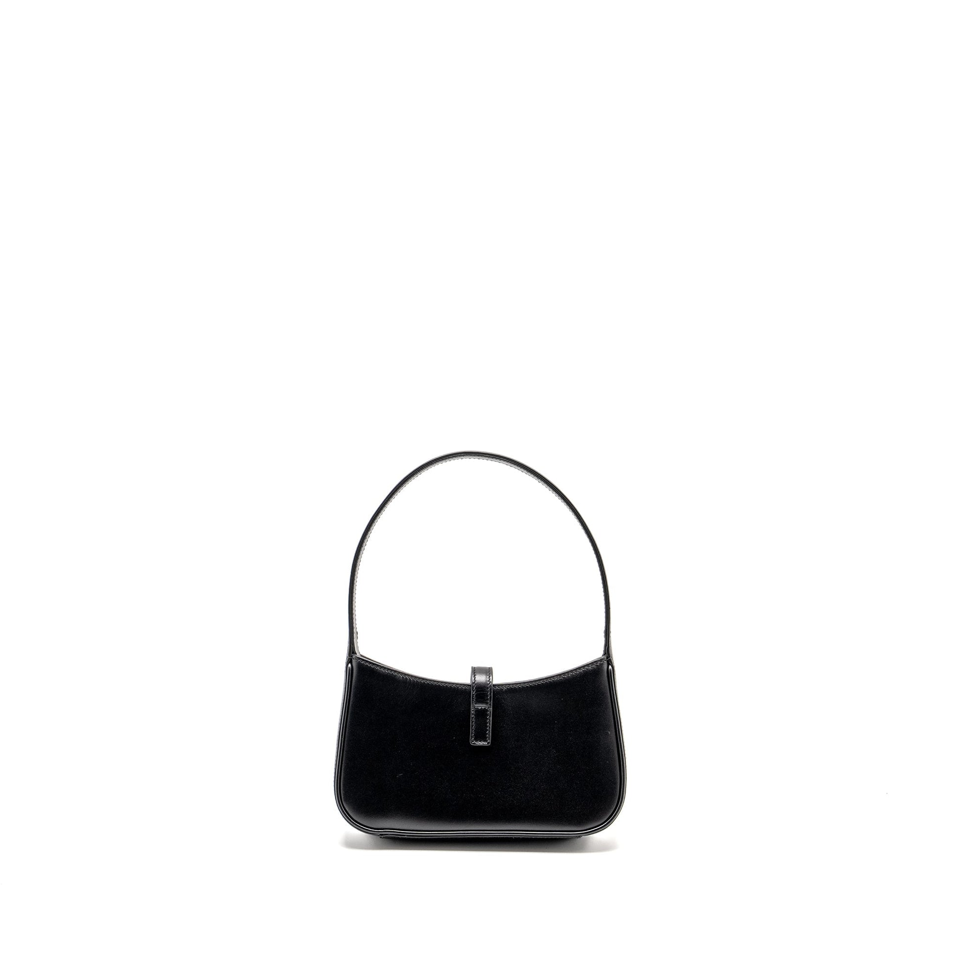 YSL Saint Laurent Hobo Purse Smooth Calfskin Black Mini Shoulder Bag