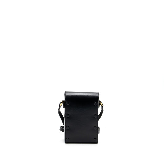 Gucci Horsebit Crossbody Bag Calfskin Black