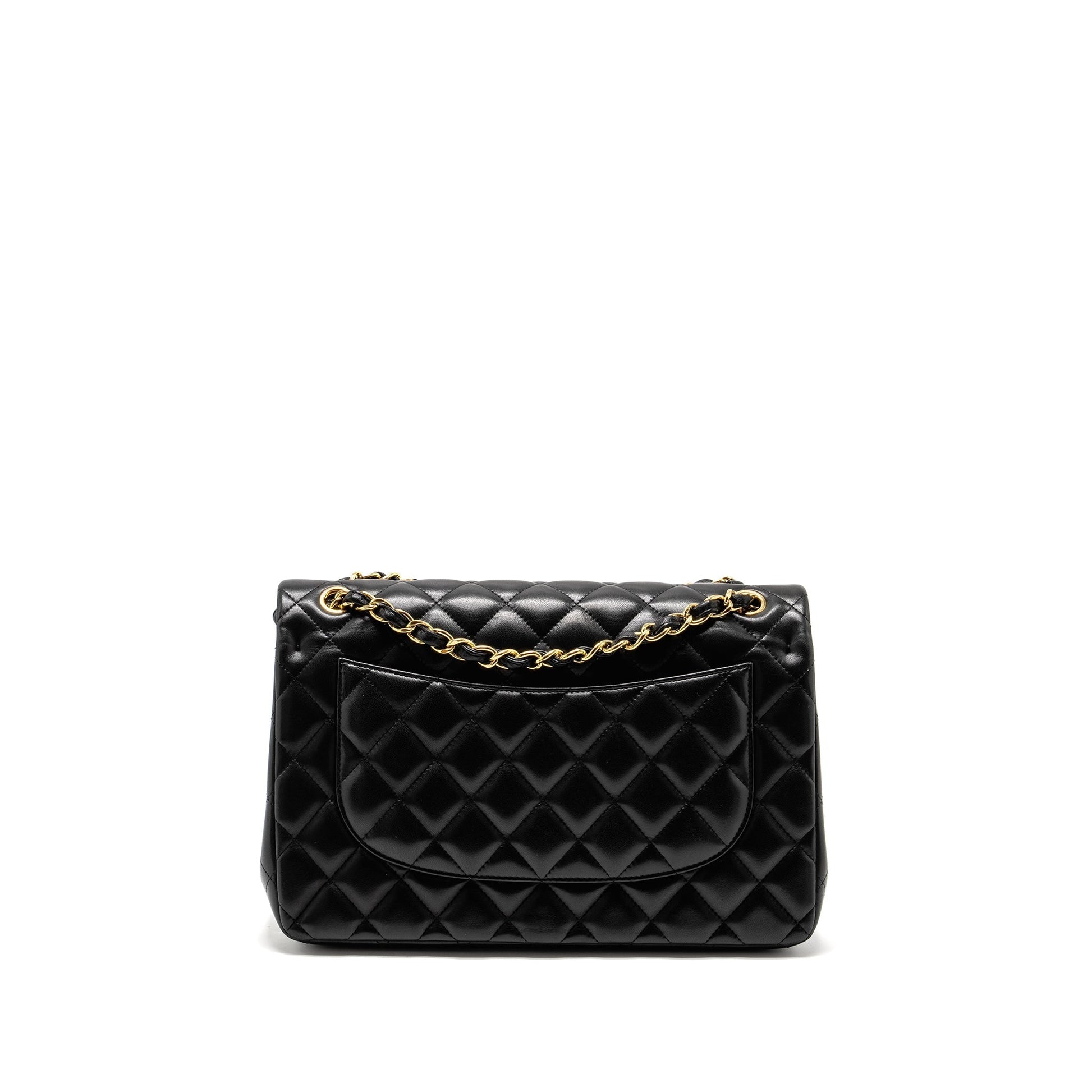 Chanel Jumbo Classic Double Flap Lambskin GHW Black Shoulder Bag Ghw 2