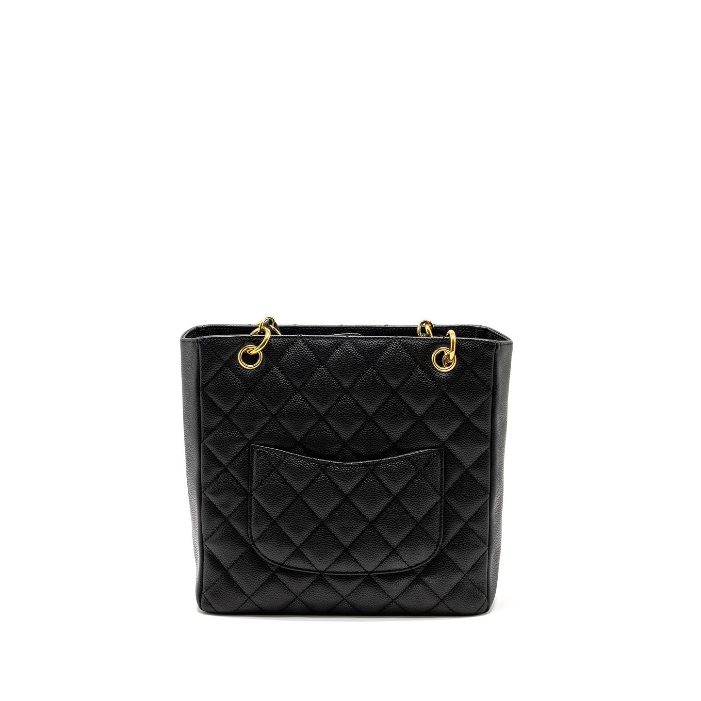 Chanel Petit Shopping Caviar GHW Black Tote Bag Ghw 1