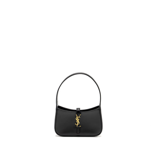 YSL Saint Laurent Hobo Purse Smooth Calfskin Black Mini Shoulder Bag