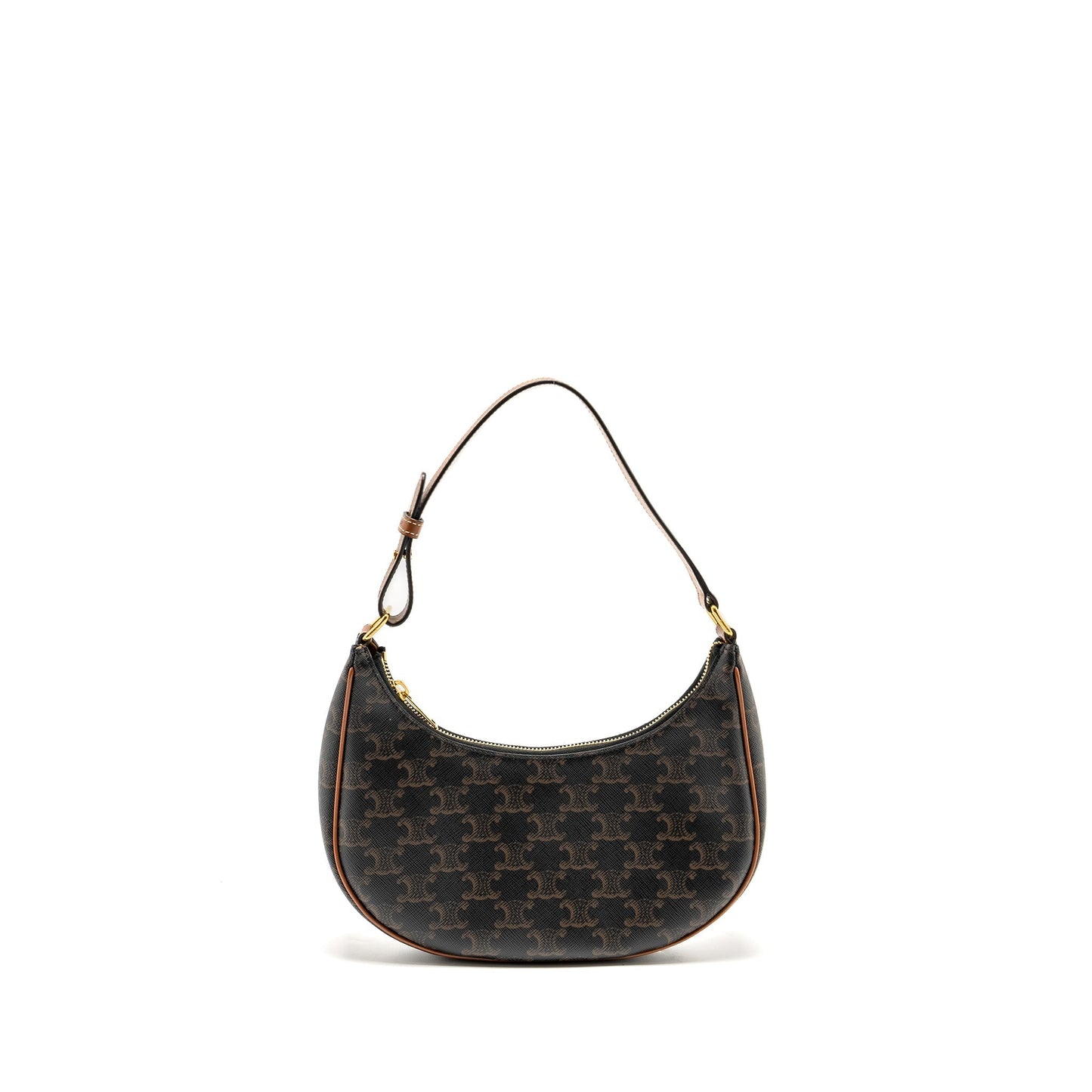 Purse Triomphe Calfskin Handbag Canvas Brown Travel Bag