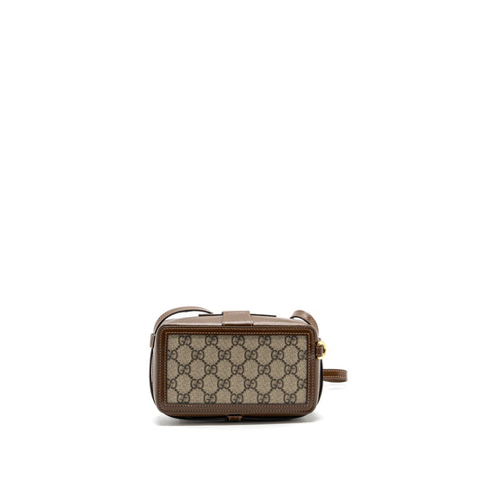 Gucci Bag With Interlocking Supreme Leather Canvas Travel Bag