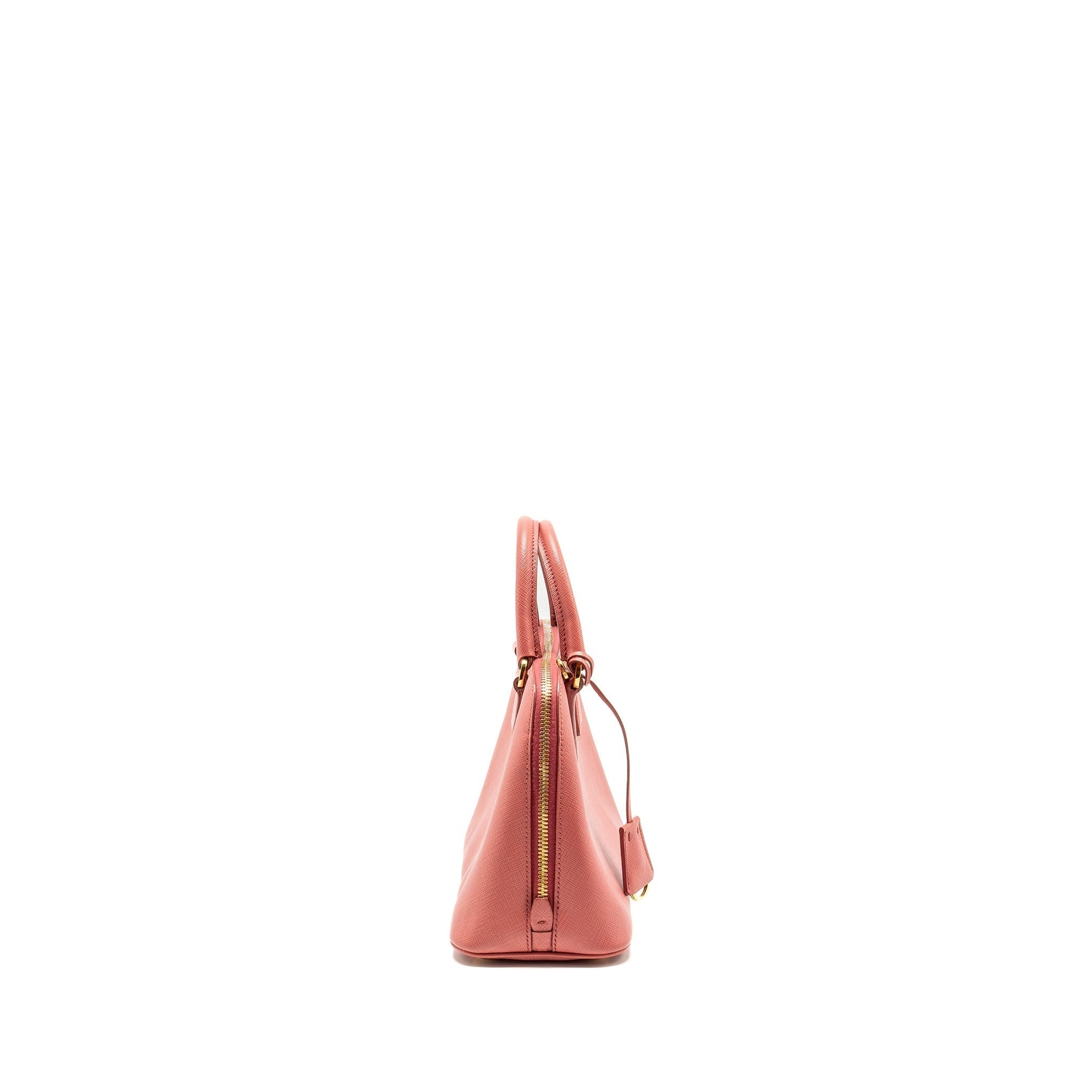 Prada Saffiano Promenade Purse Handbag Pink Travel Bag
