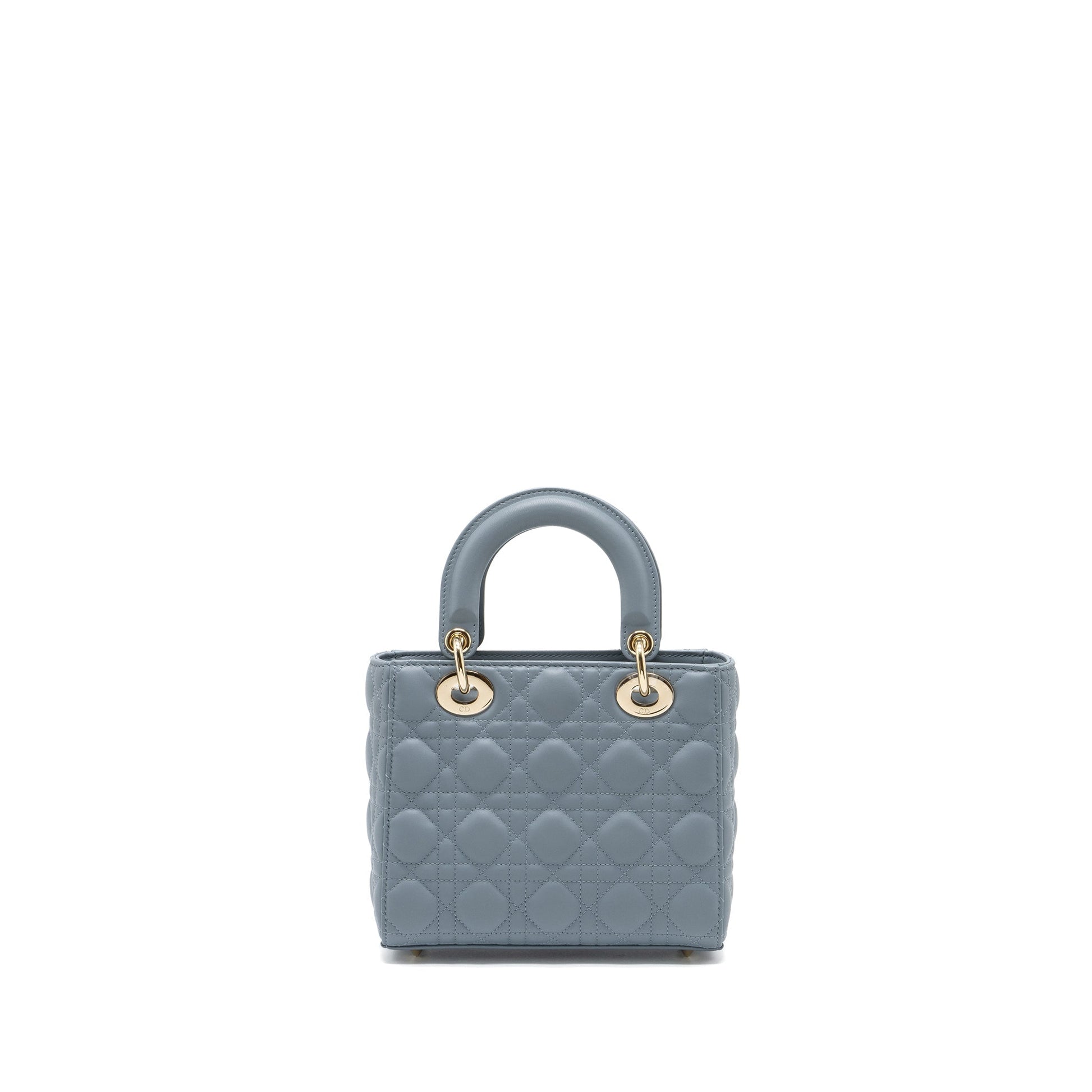 Dior My Lady Lambskin Light Handbag Blue Small Travel Bag