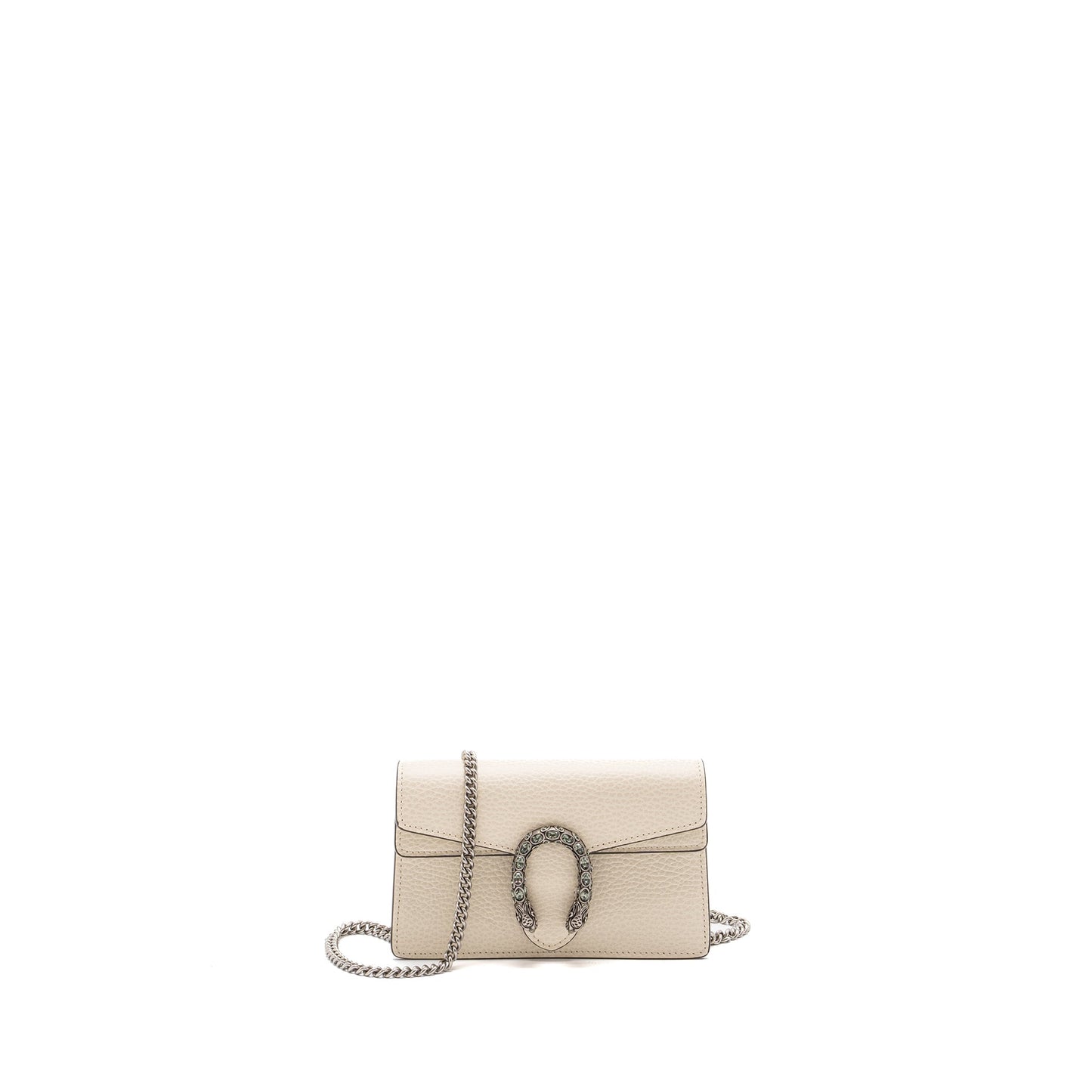 Gucci Super Dionysus Calfskin Ruthenium Shw Handbag White Mini Travel Bag