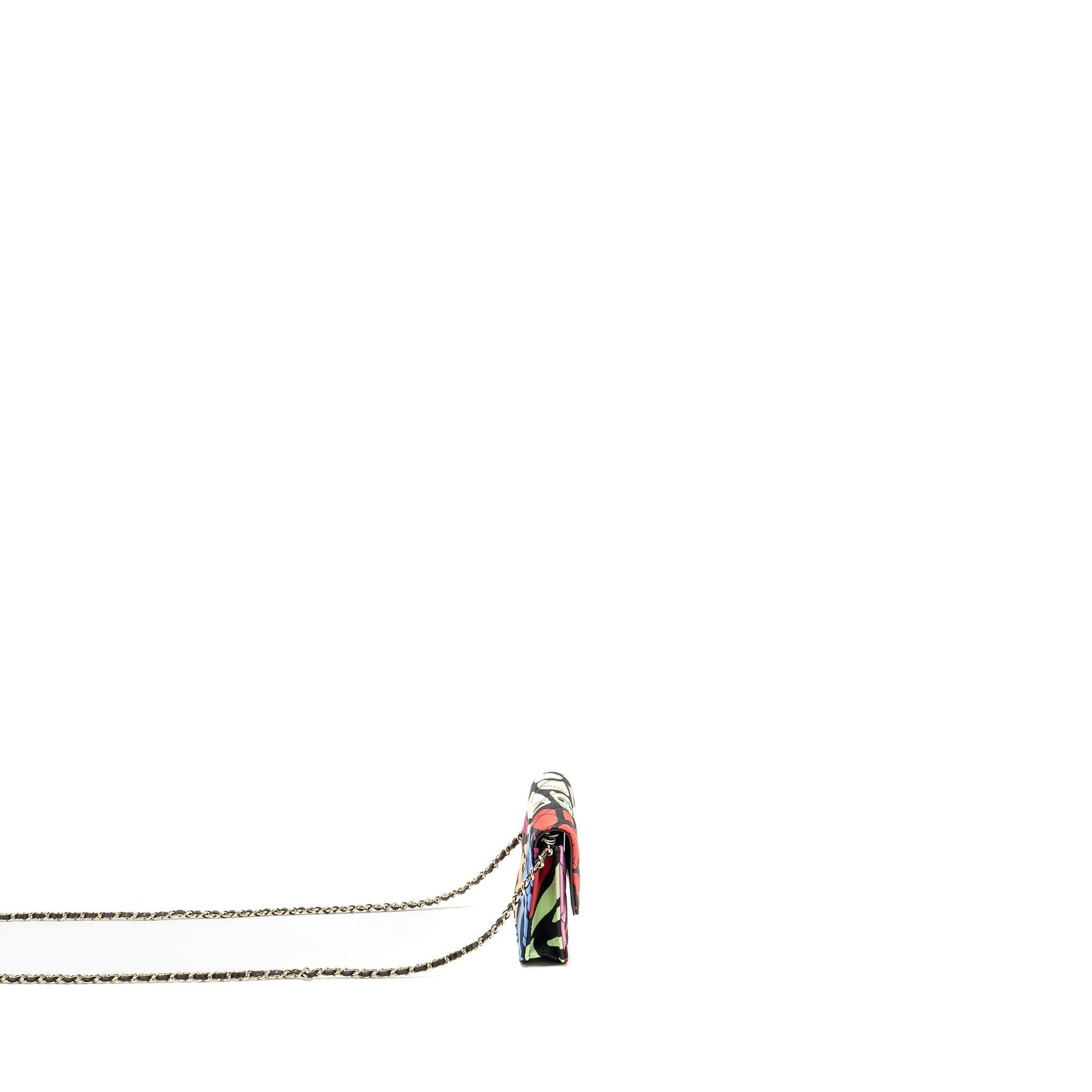 Chanel 22S flap fabric LGHW Multicolour Shoulder Bag