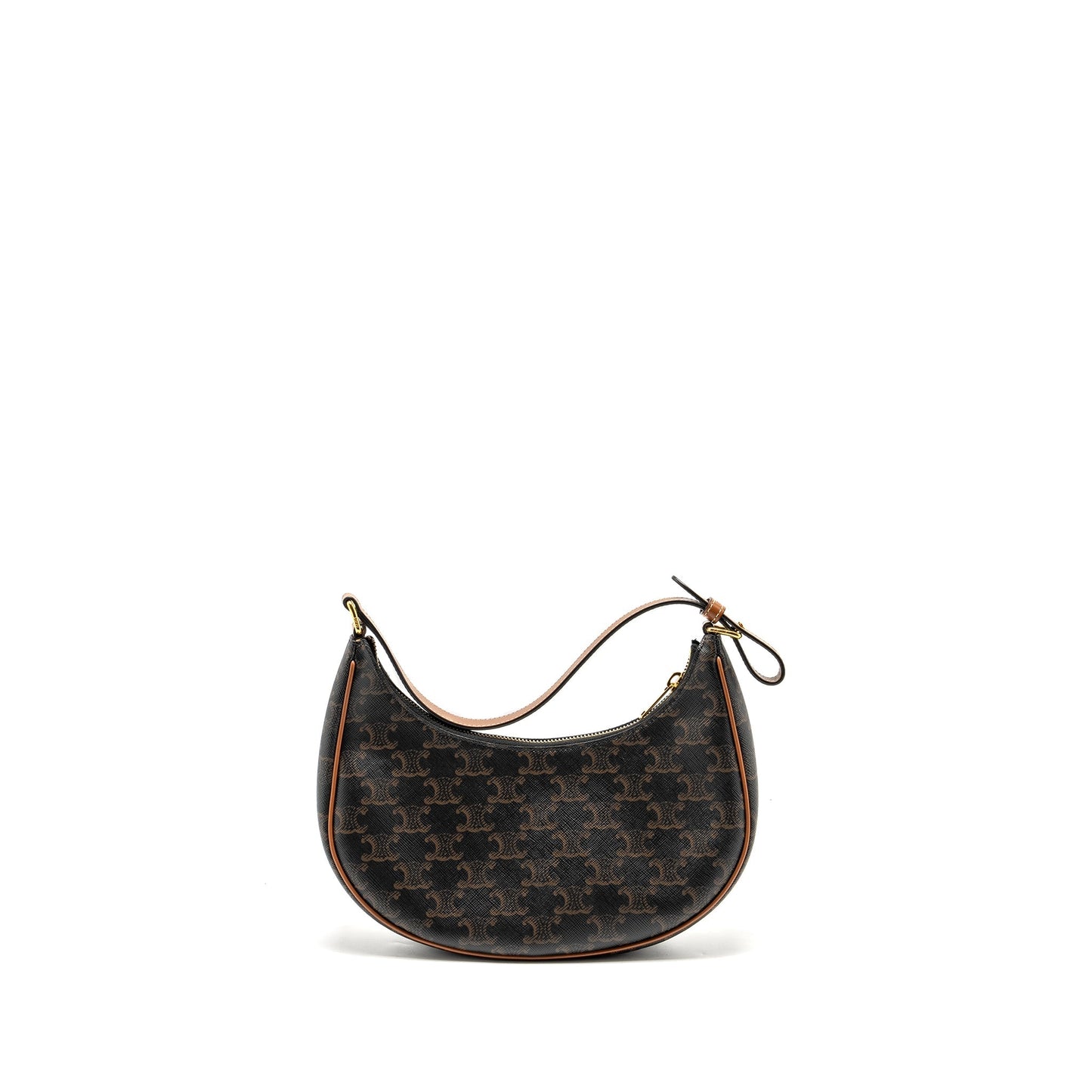 Purse Triomphe Calfskin Handbag Canvas Brown Travel Bag