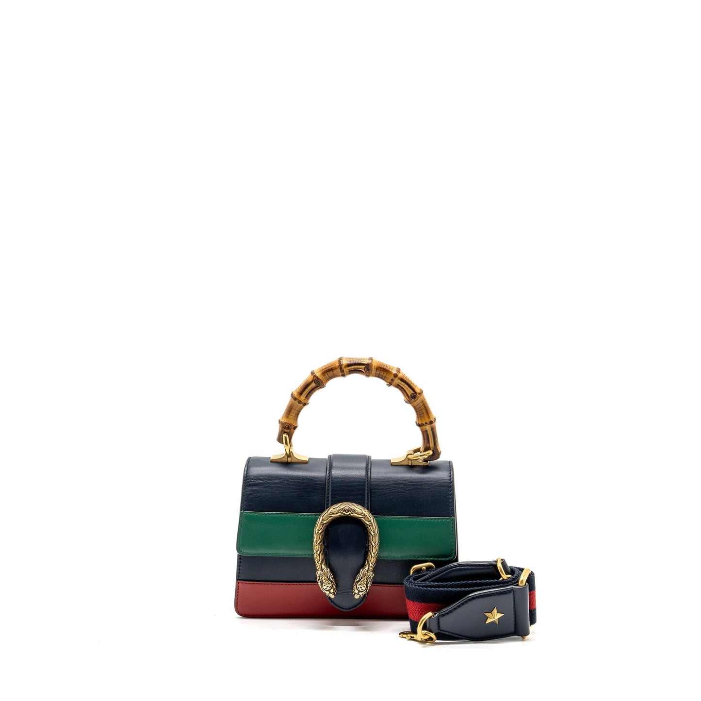 Gucci Dionysus Bamboo Handle Bag Calfskin Multicolour Small Travel Bag