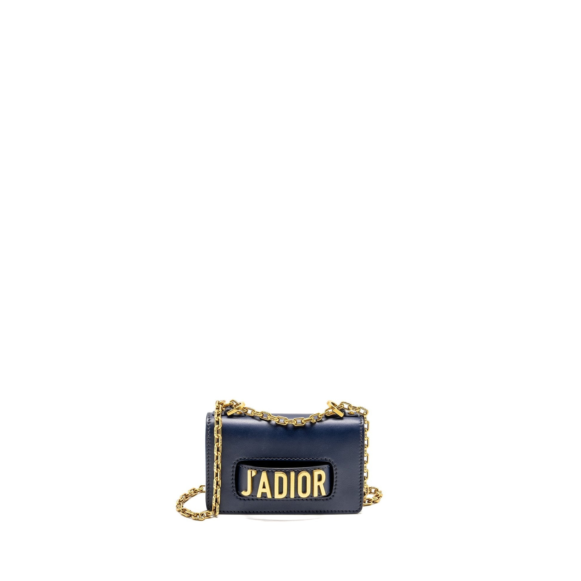 Dior Jâ Flap Purse Calfskin Navy Handbag Blue Mini Travel Bag