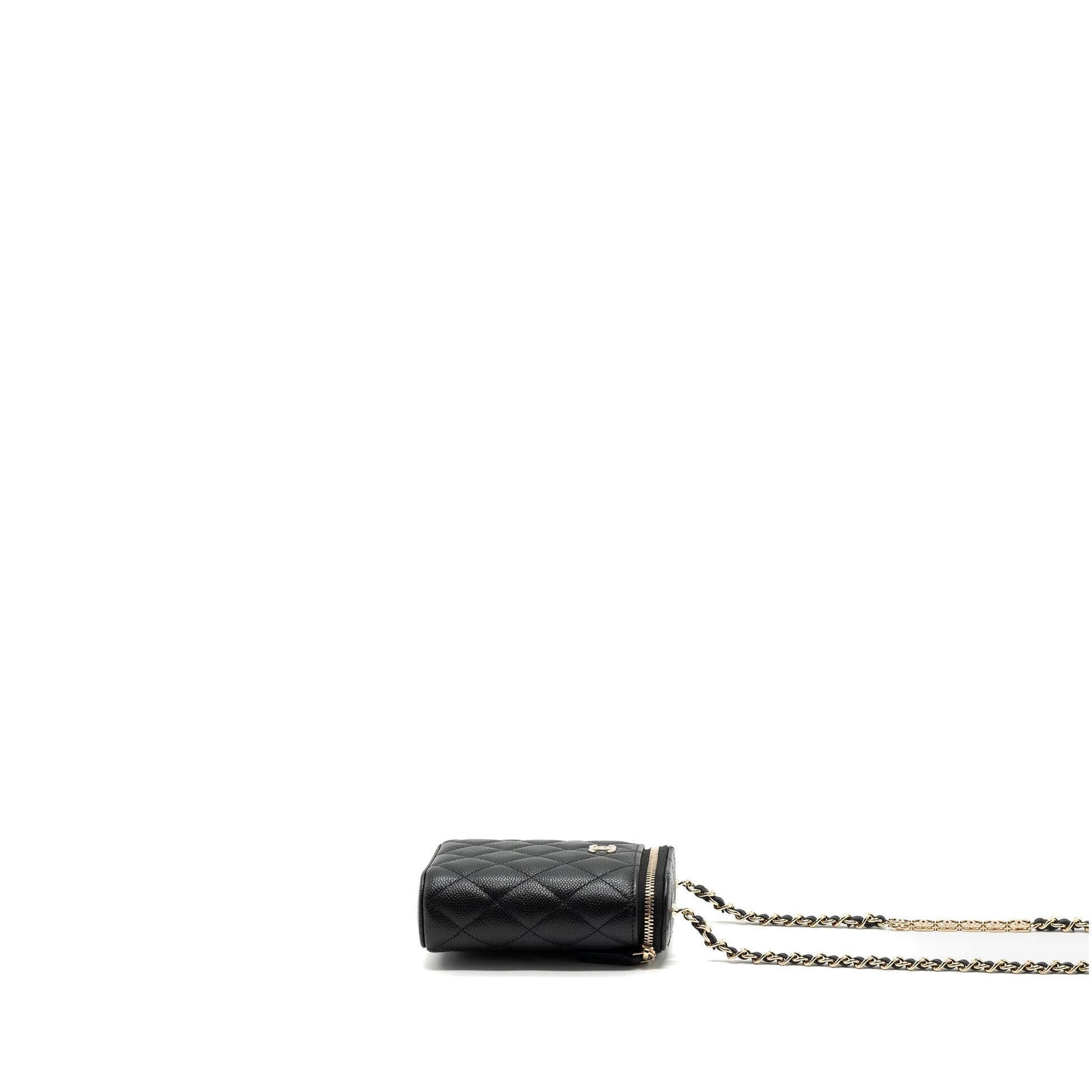 Chanel Vanity Detailed Caviar LGHW Black Handbag