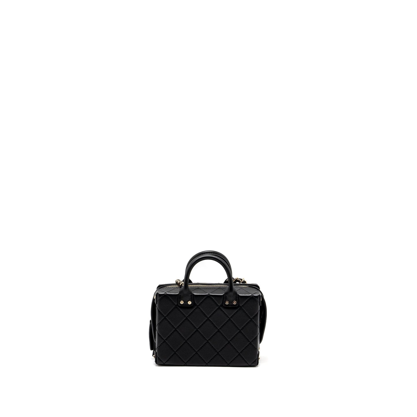 Chanel 22B Vanity Calfskin GHW Microchip Black Small Handbag